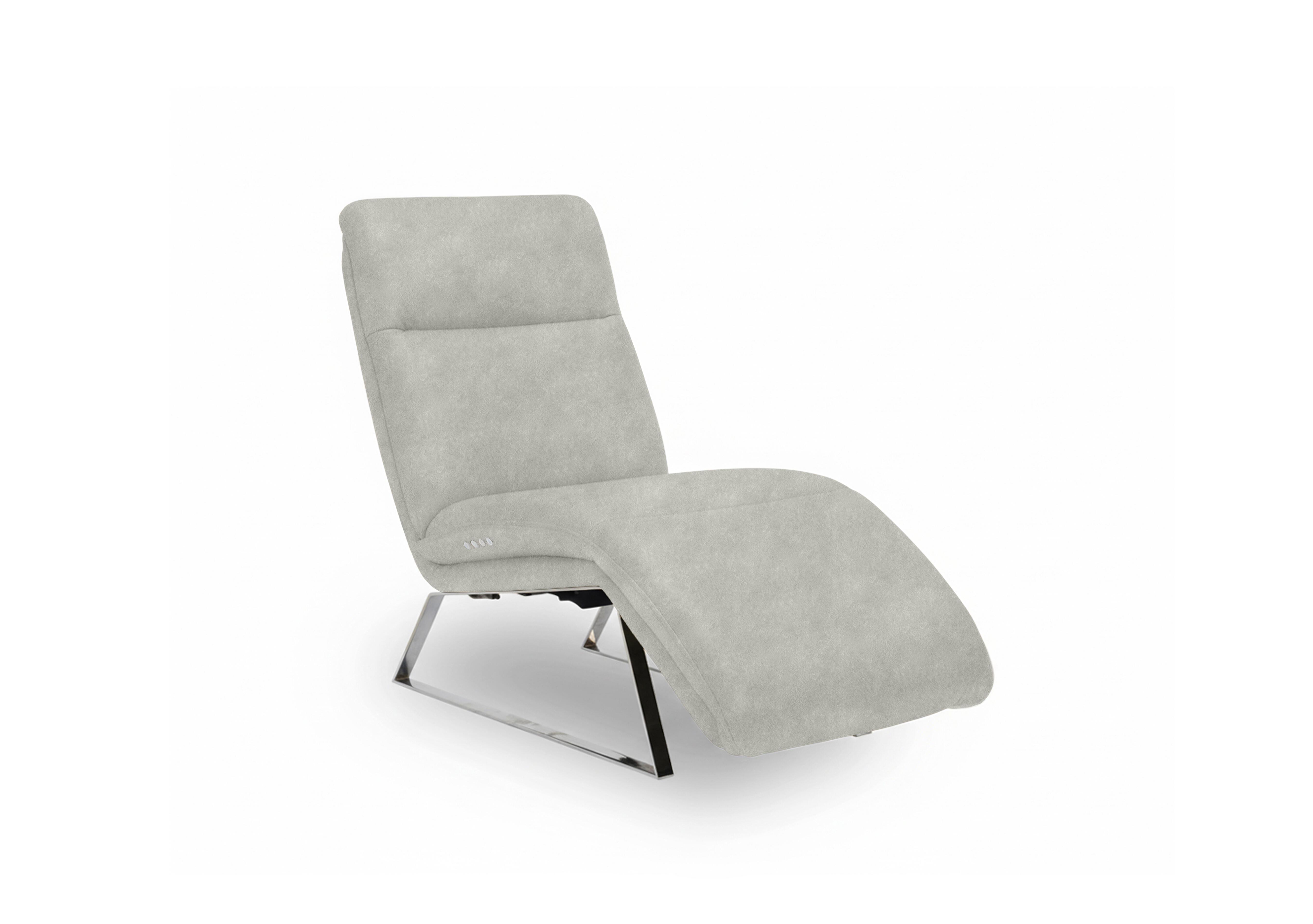 Rhianna Fabric Power Recliner Chaise Chair in Marble Stone 18176 on Furniture Village