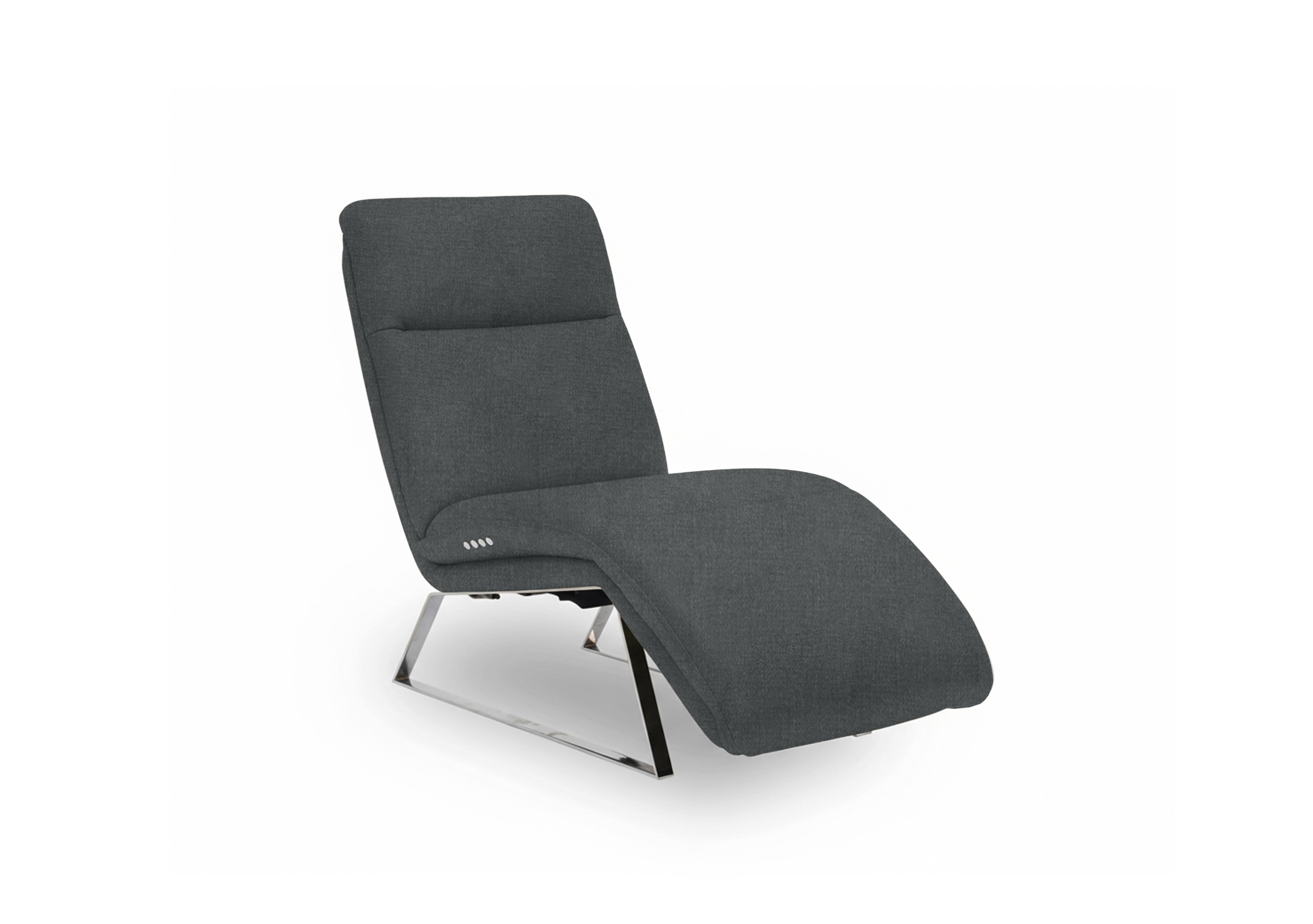 Rhianna Fabric Power Recliner Chaise Chair in Oxford Storm 94029 on Furniture Village