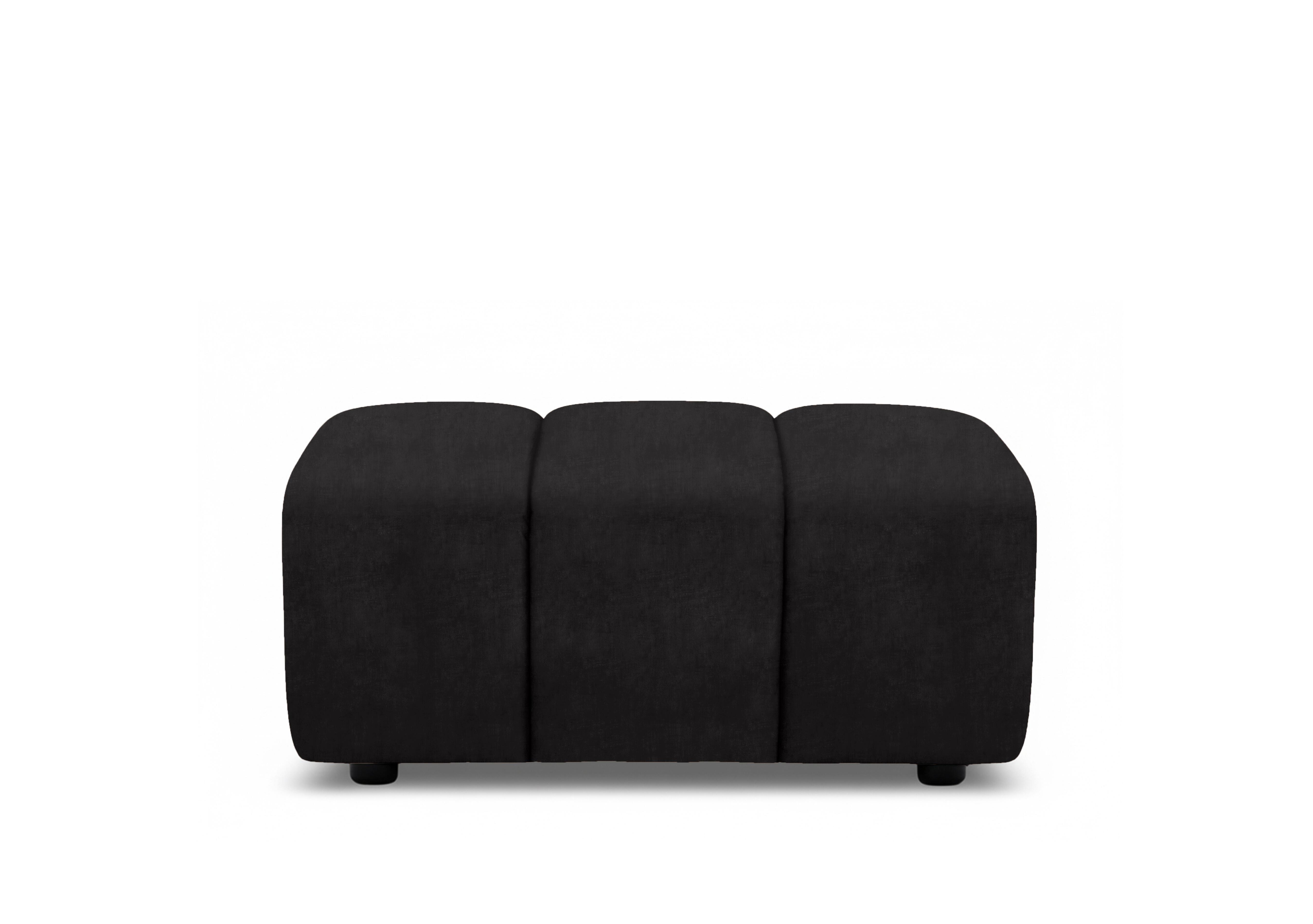 Rhianna Large Fabric Footstool in Manhattan Mushroom 58007 on Furniture Village