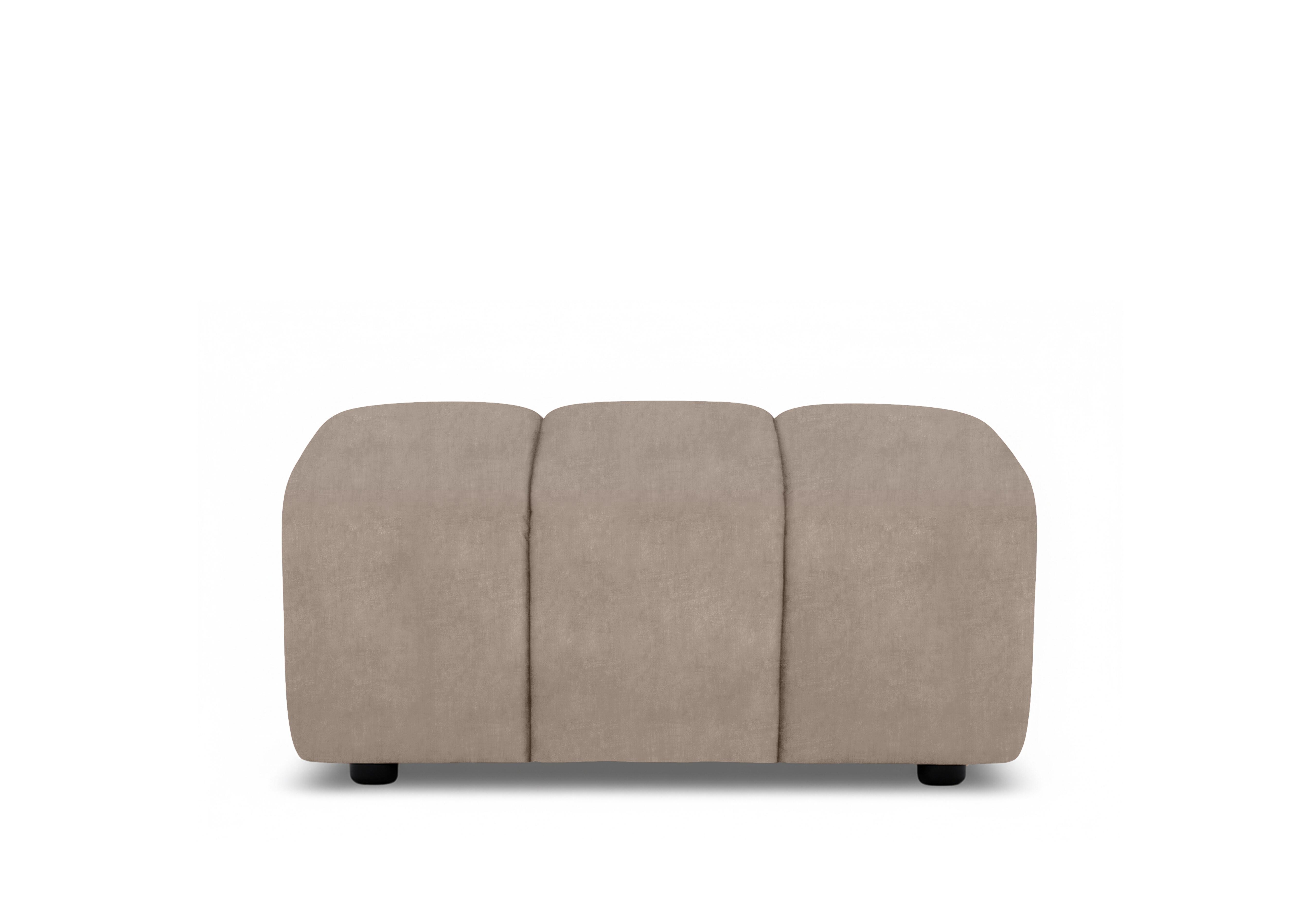Rhianna Large Fabric Footstool in Manhattan Nutmeg 58005 on Furniture Village