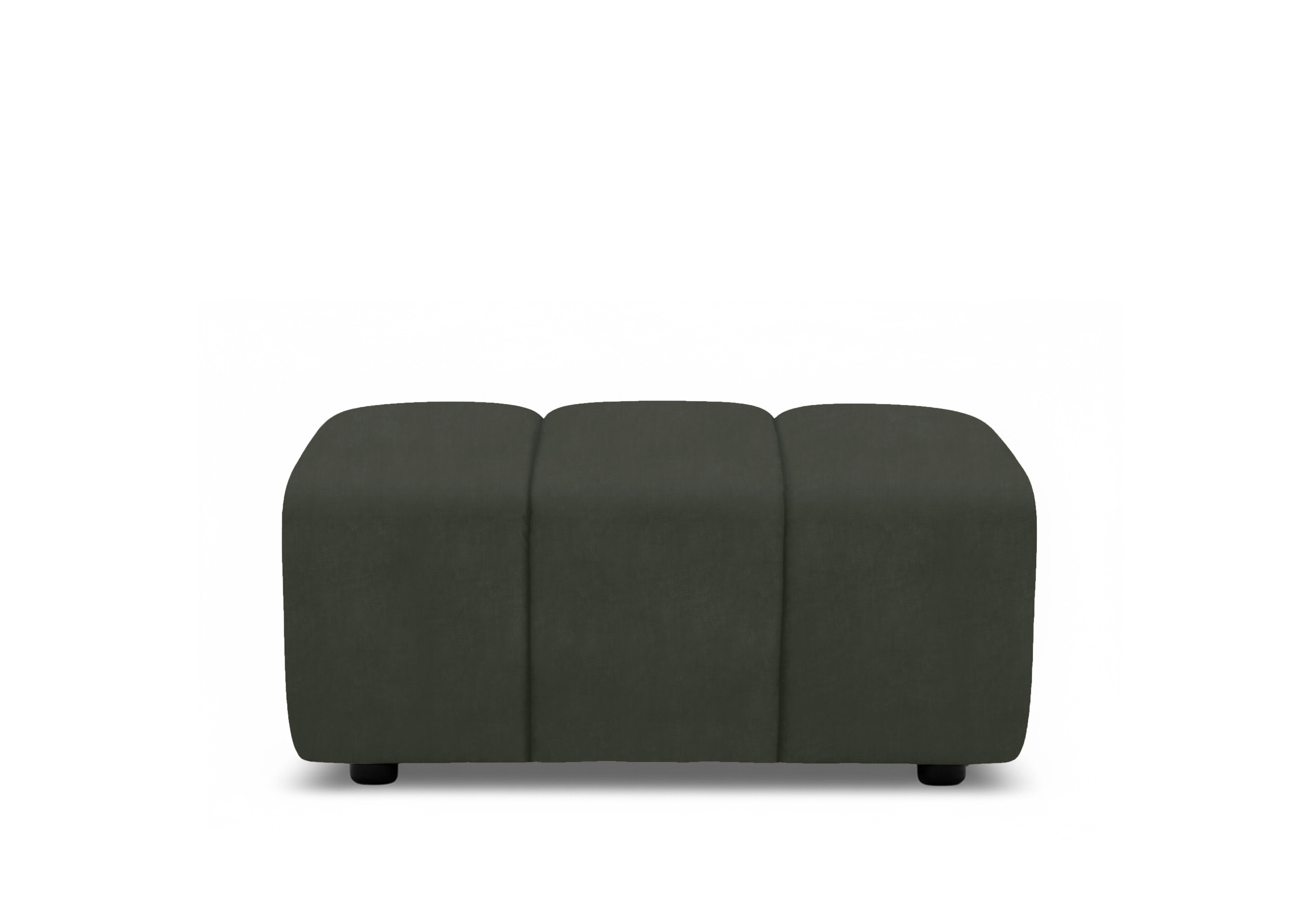 Rhianna Large Fabric Footstool in Manhattan Pine 58001 on Furniture Village