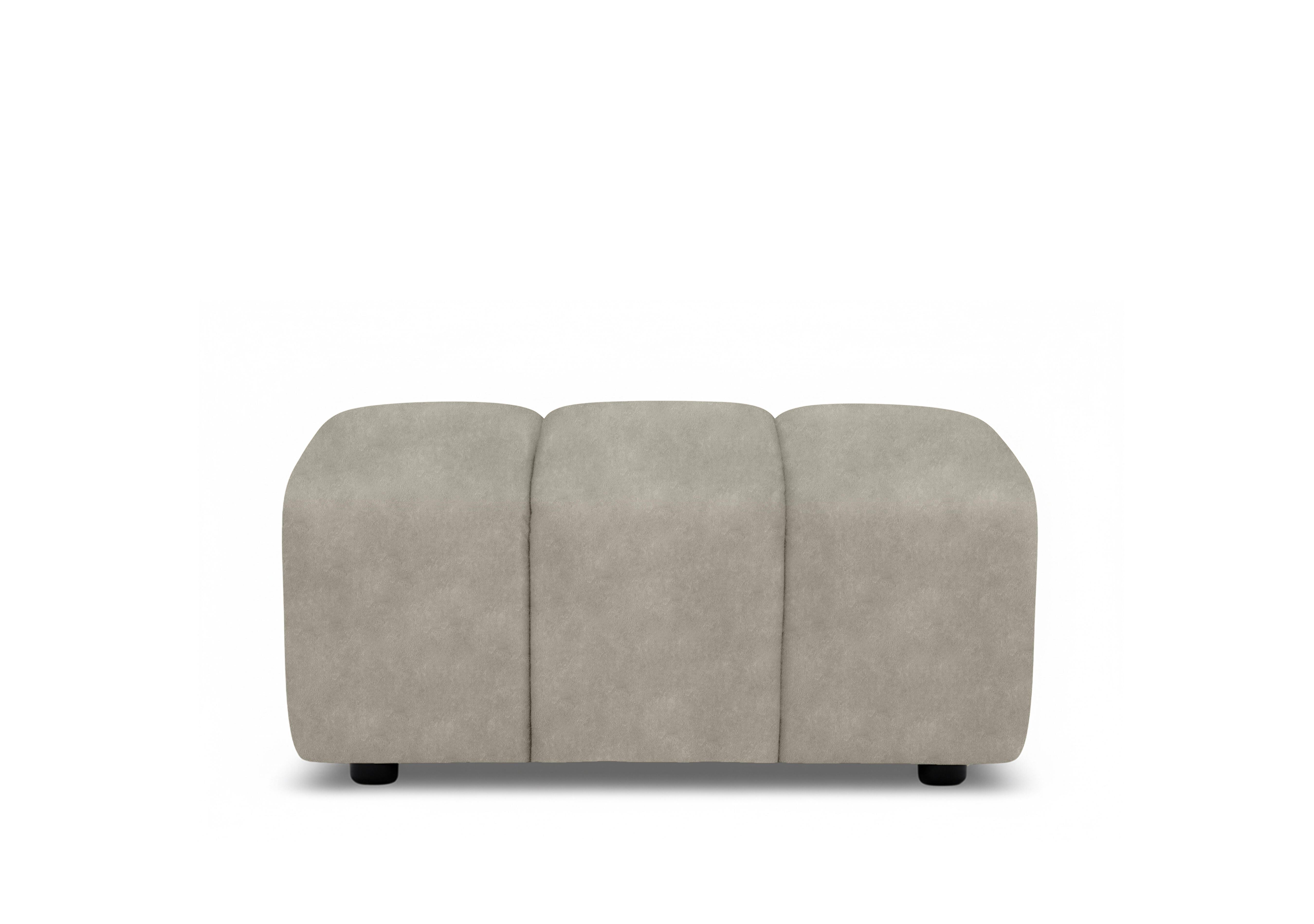 Rhianna Large Fabric Footstool in Marble Cream 18177 on Furniture Village