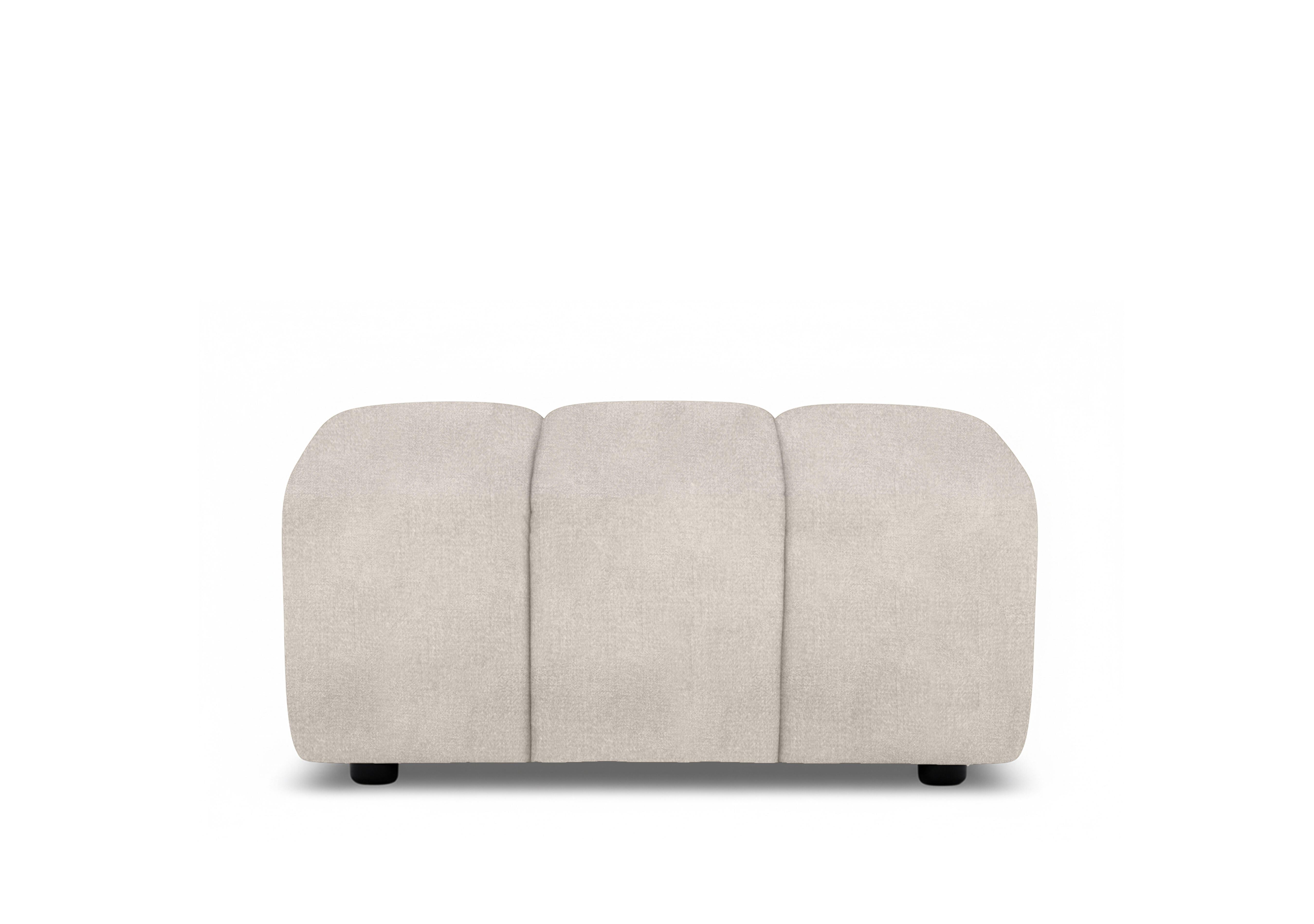 Rhianna Large Fabric Footstool in Oxford Ivory 94001 on Furniture Village