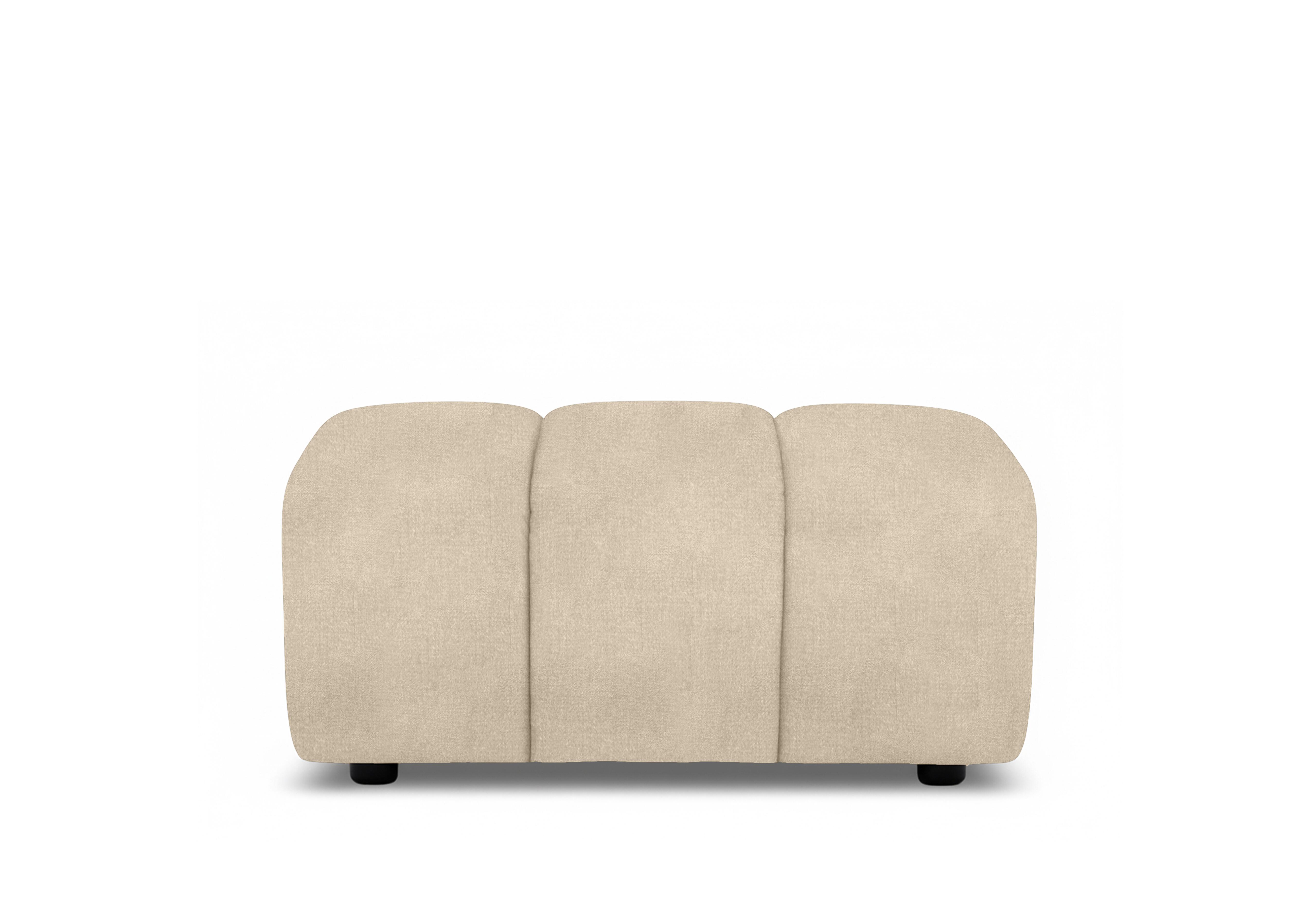 Rhianna Large Fabric Footstool in Oxford Latte 94002 on Furniture Village