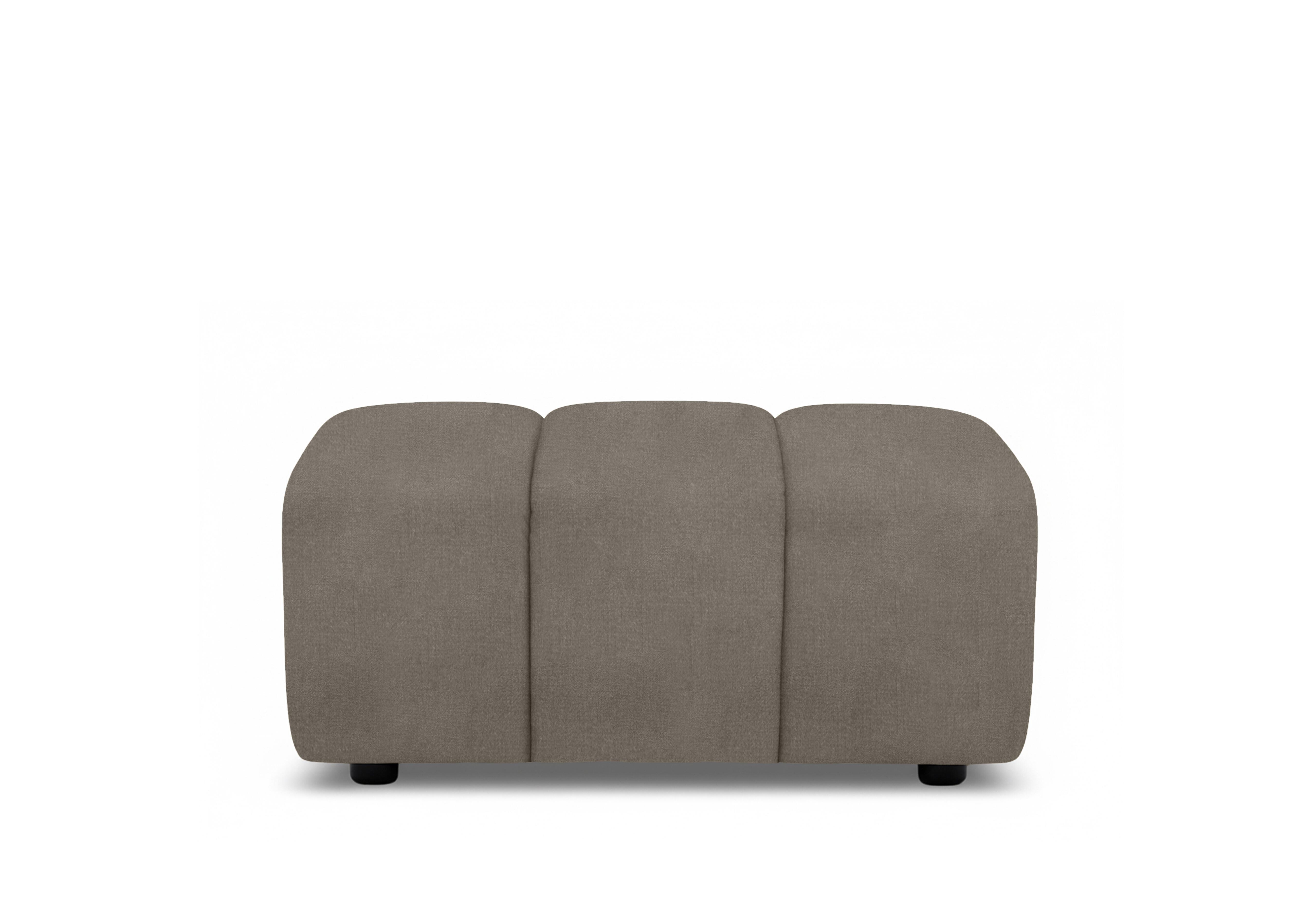 Rhianna Large Fabric Footstool in Oxford Mocha 94006 on Furniture Village
