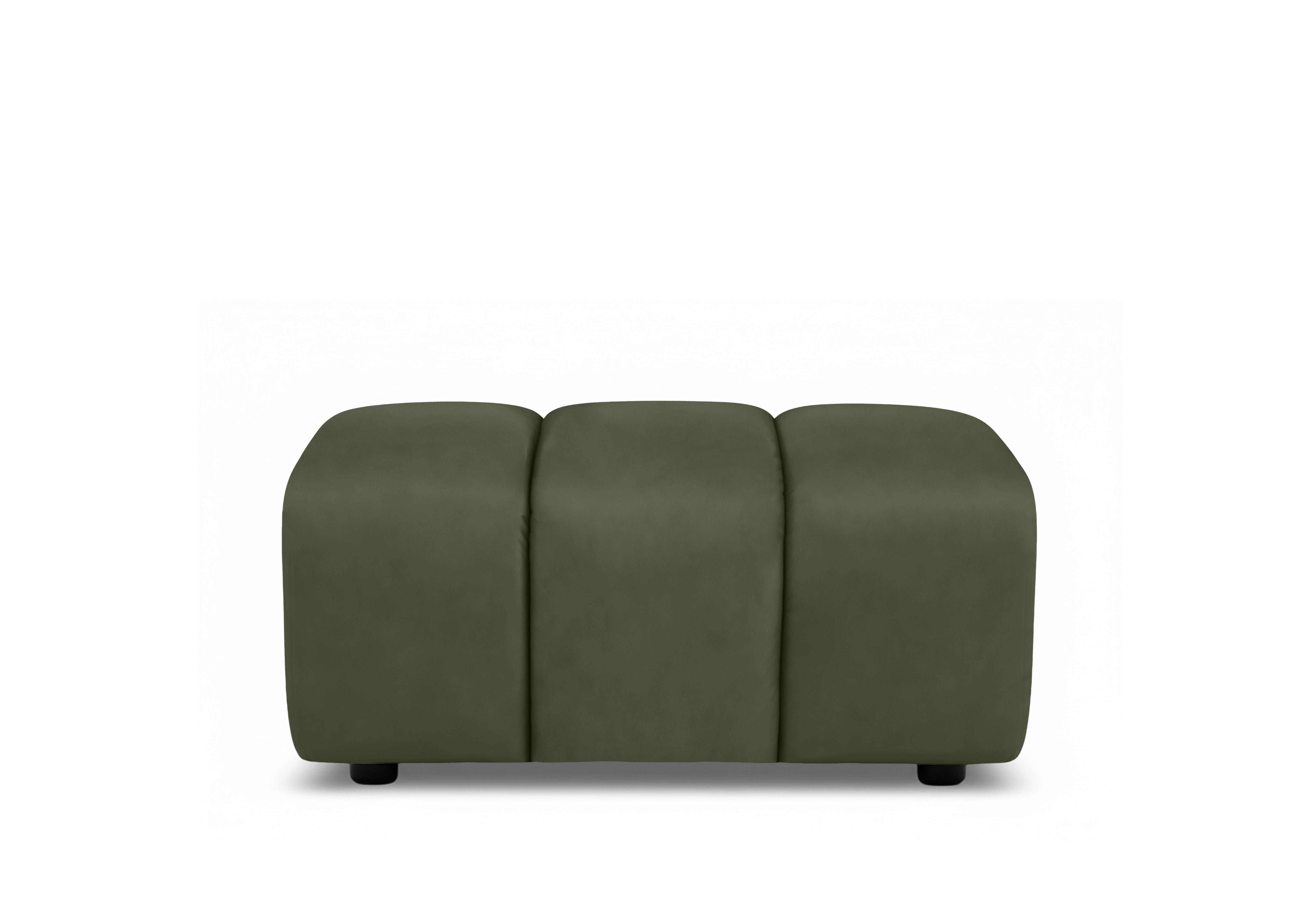 Rhianna Large Leather Footstool in Oslo Pine Cat-40/10 on Furniture Village