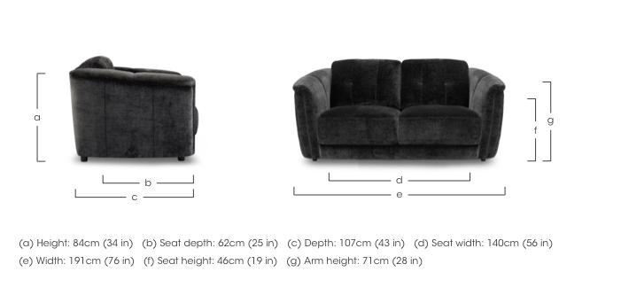 Monarch 2 Seater Fabric Sofa in  on Furniture Village