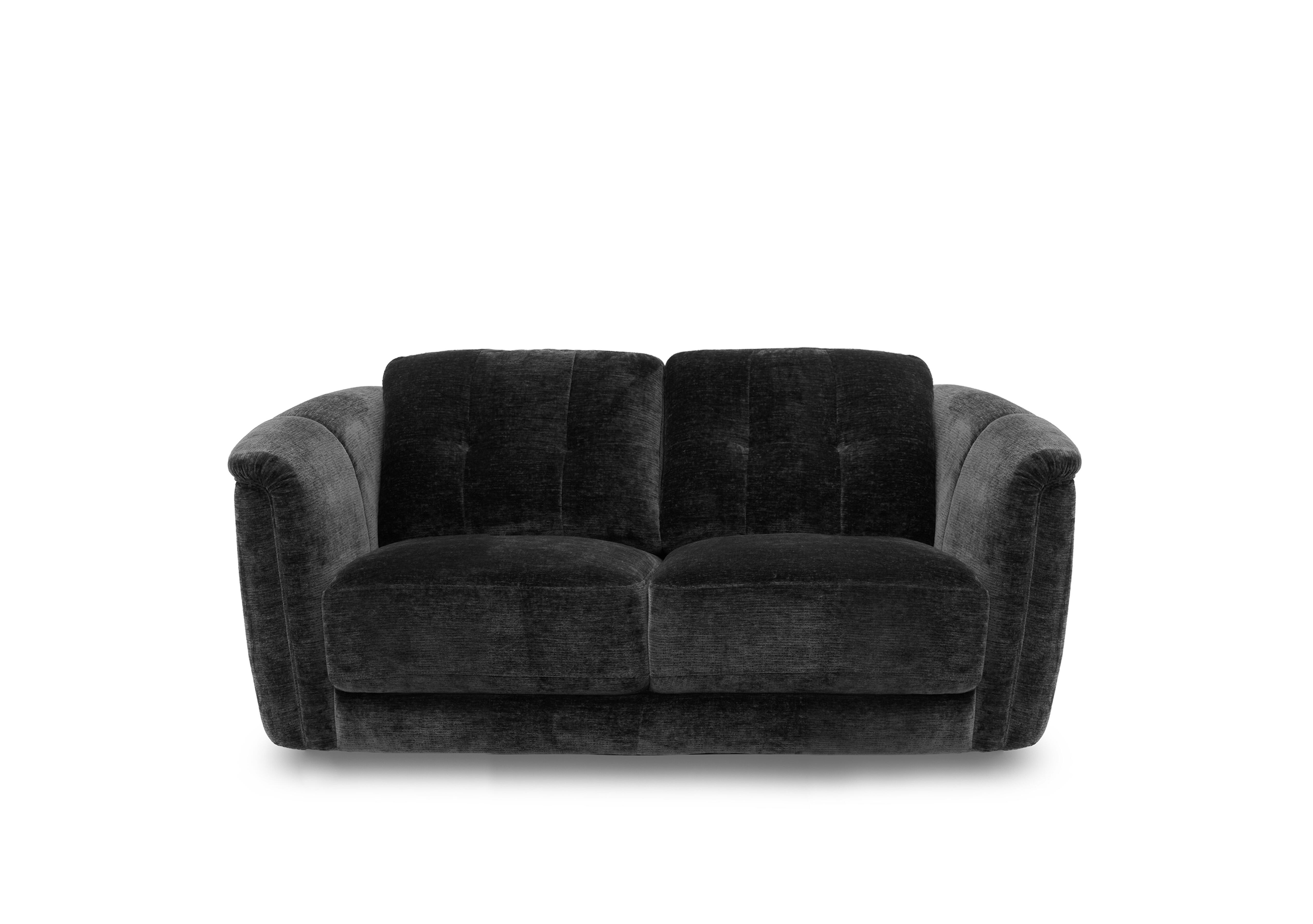 Monarch 2 Seater Fabric Sofa in Aston Jet Black 47514 on Furniture Village