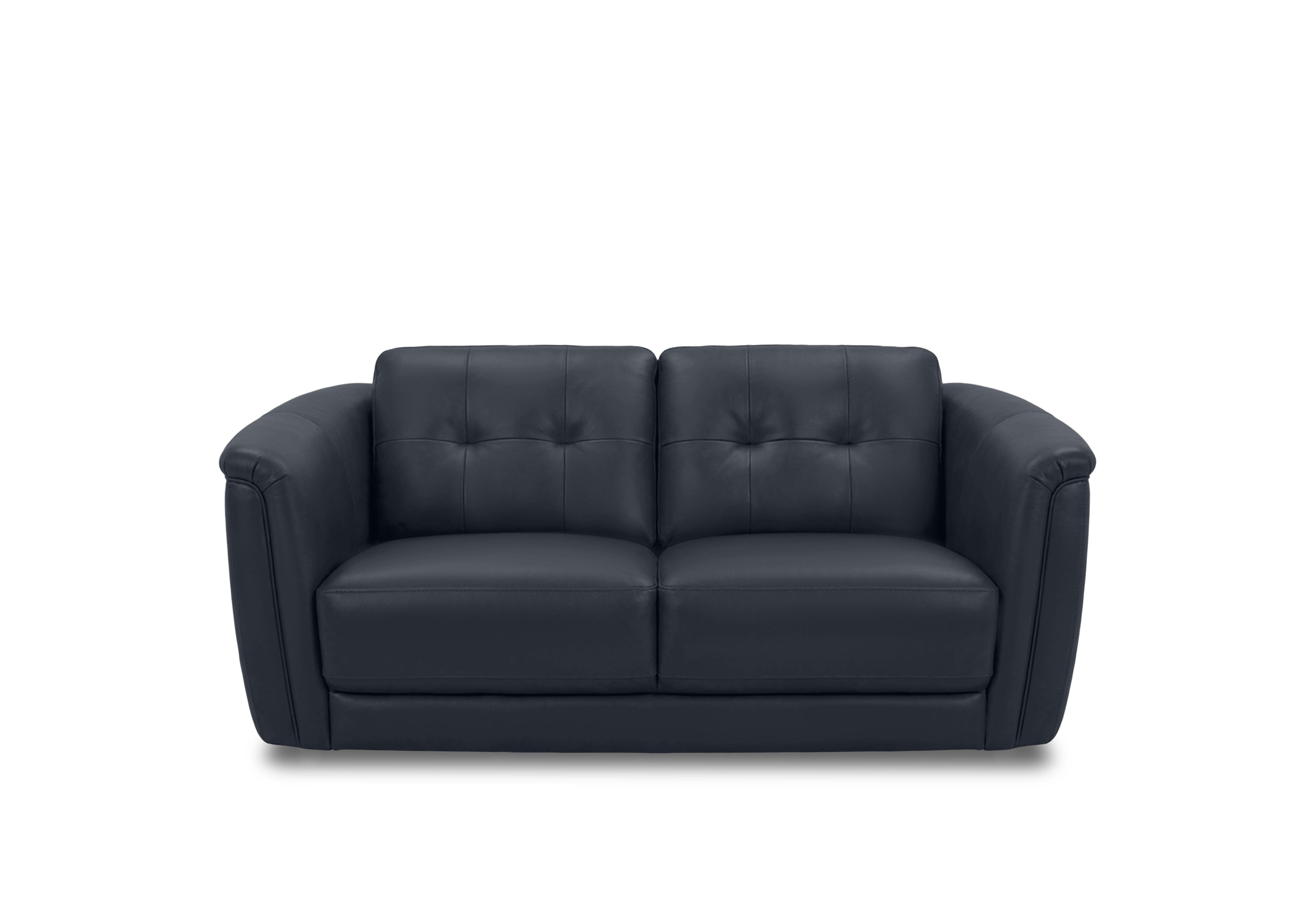 Monarch 2 Seater Leather Sofa in Montana Navy Cat-60/24 on Furniture Village