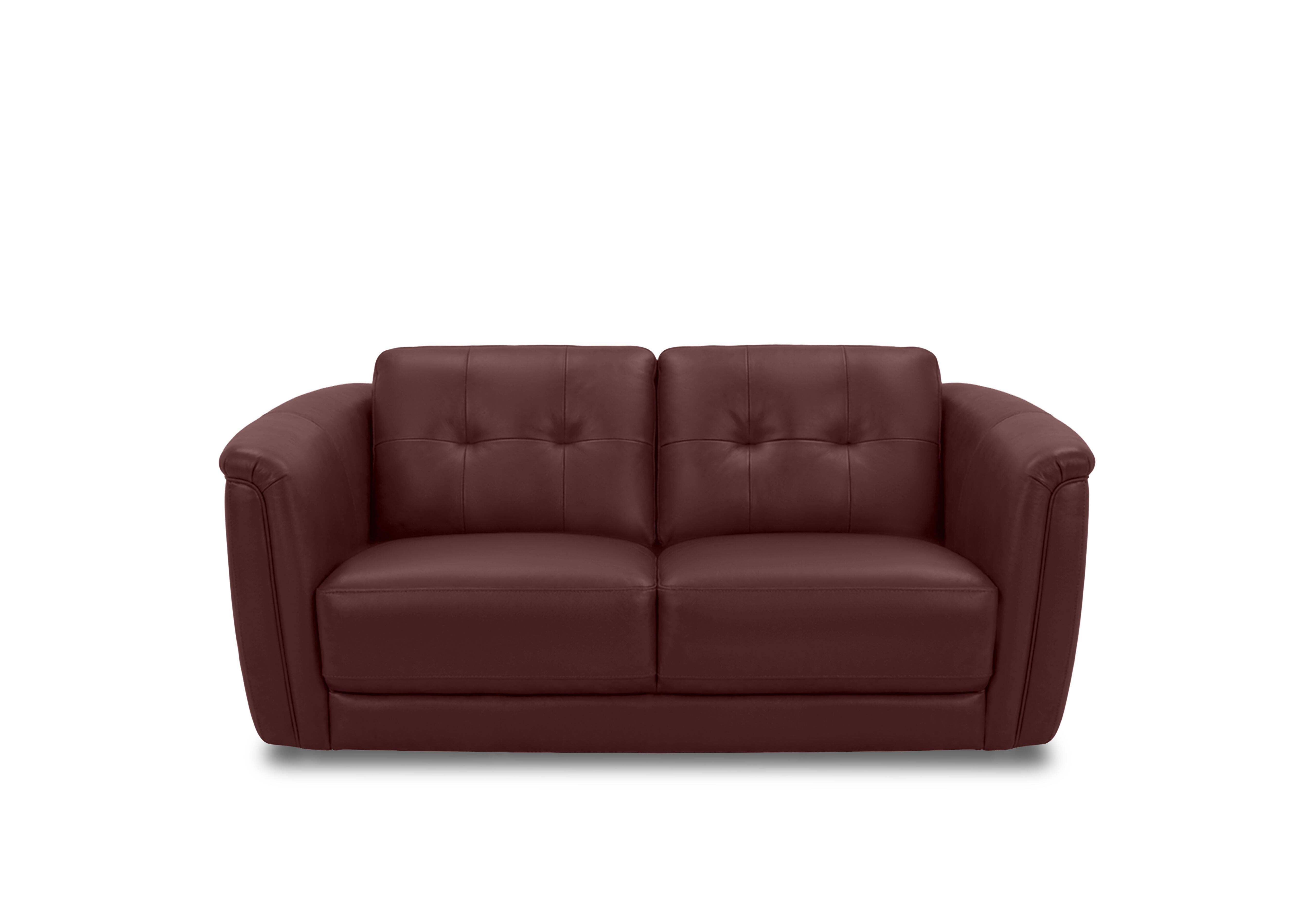 Monarch 2 Seater Leather Sofa in Montana Ruby Cat-60/15 on Furniture Village