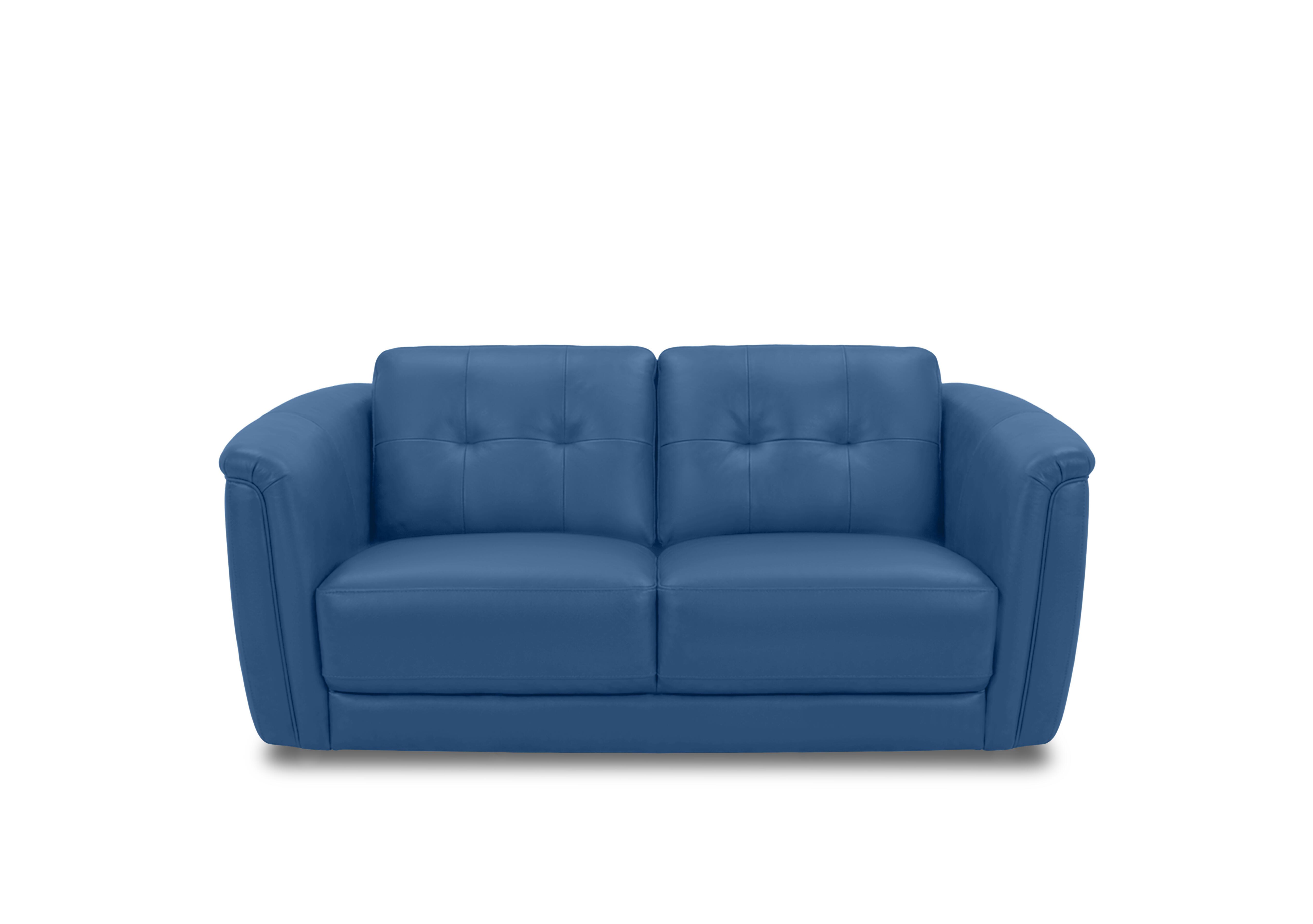 Monarch 2 Seater Leather Sofa in Oslo Aegean Cat-40/12 on Furniture Village