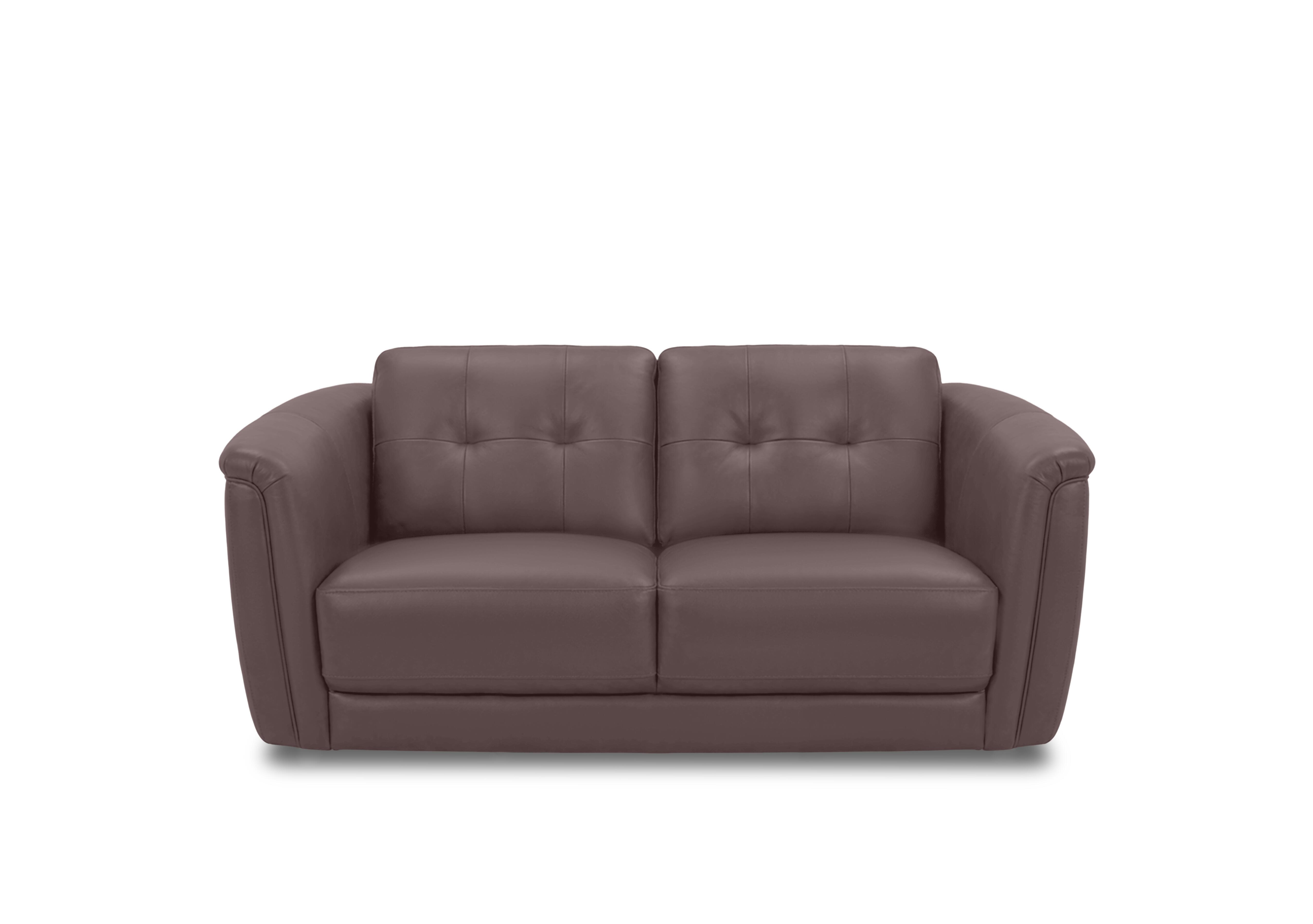 Monarch 2 Seater Leather Sofa in Oslo Mulberry Cat-40/30 on Furniture Village