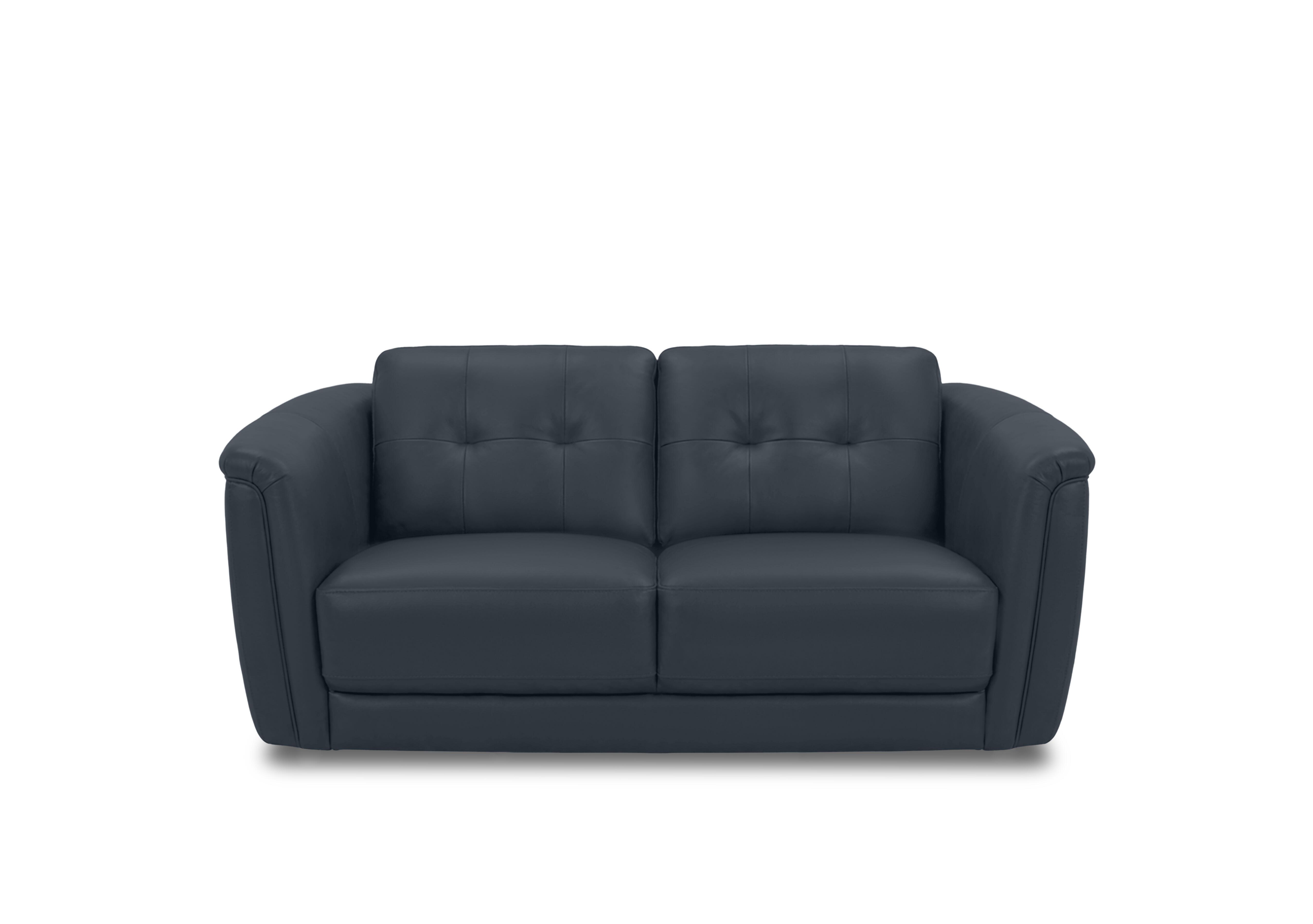 Monarch 2 Seater Leather Sofa in Oslo Navy Cat-40/24 on Furniture Village