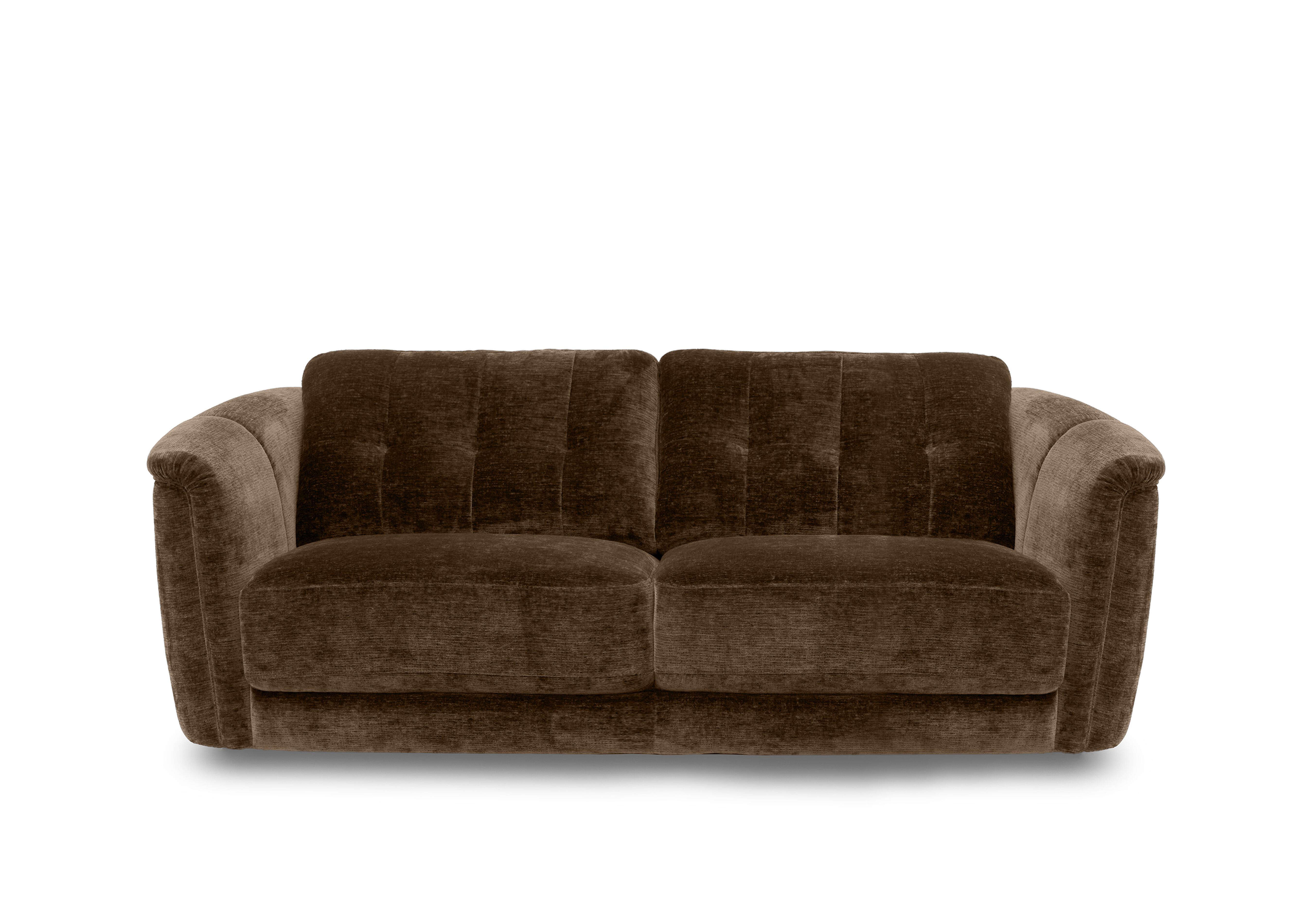 Monarch 3 Seater Fabric Sofa in Aston Chocolate 47524 on Furniture Village