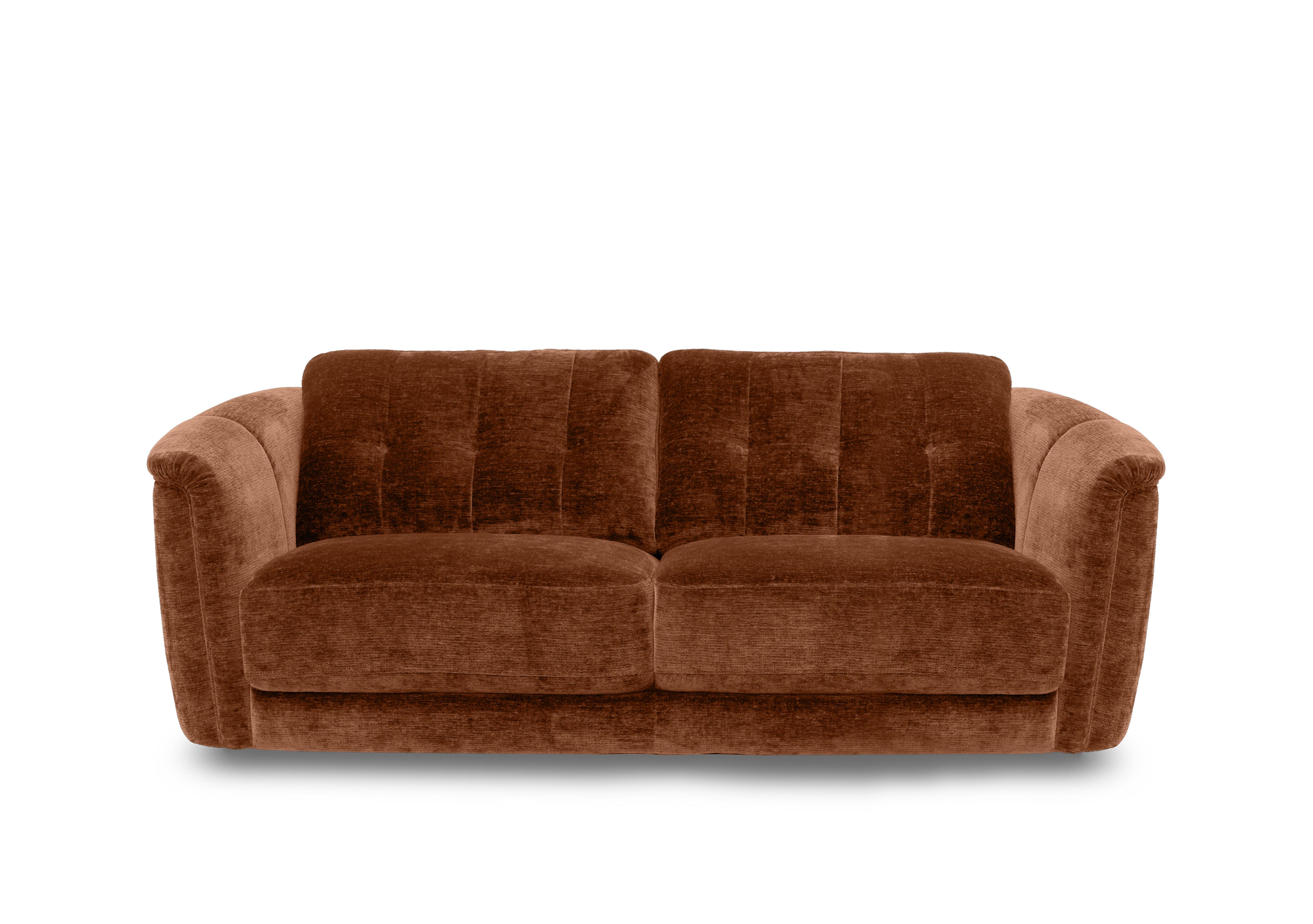 Monarch 3 Seater Fabric Sofa in Aston Rust 47523 on Furniture Village