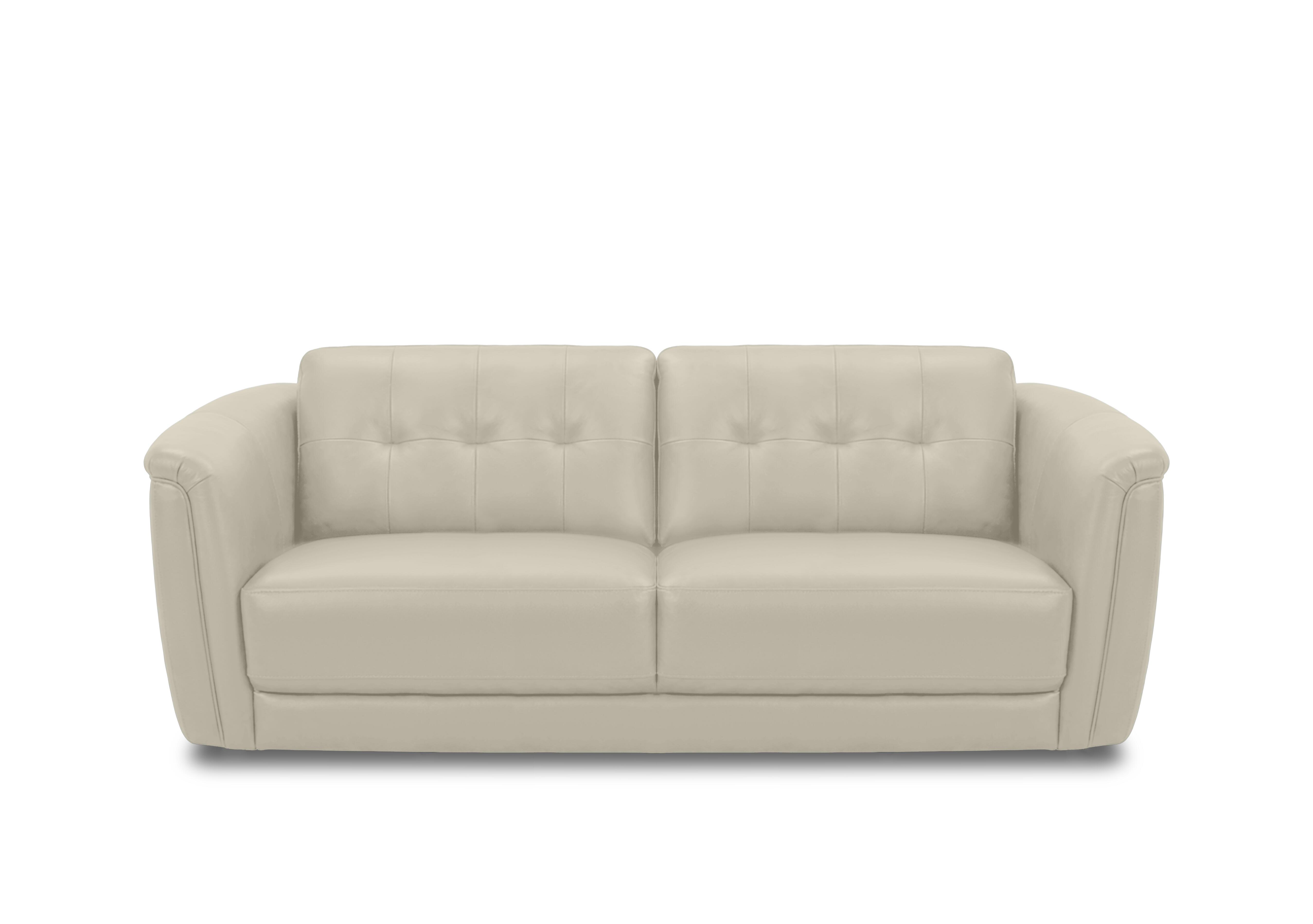 Monarch 3 Seater Leather Sofa in Montana Bone China Cat-60/05 on Furniture Village