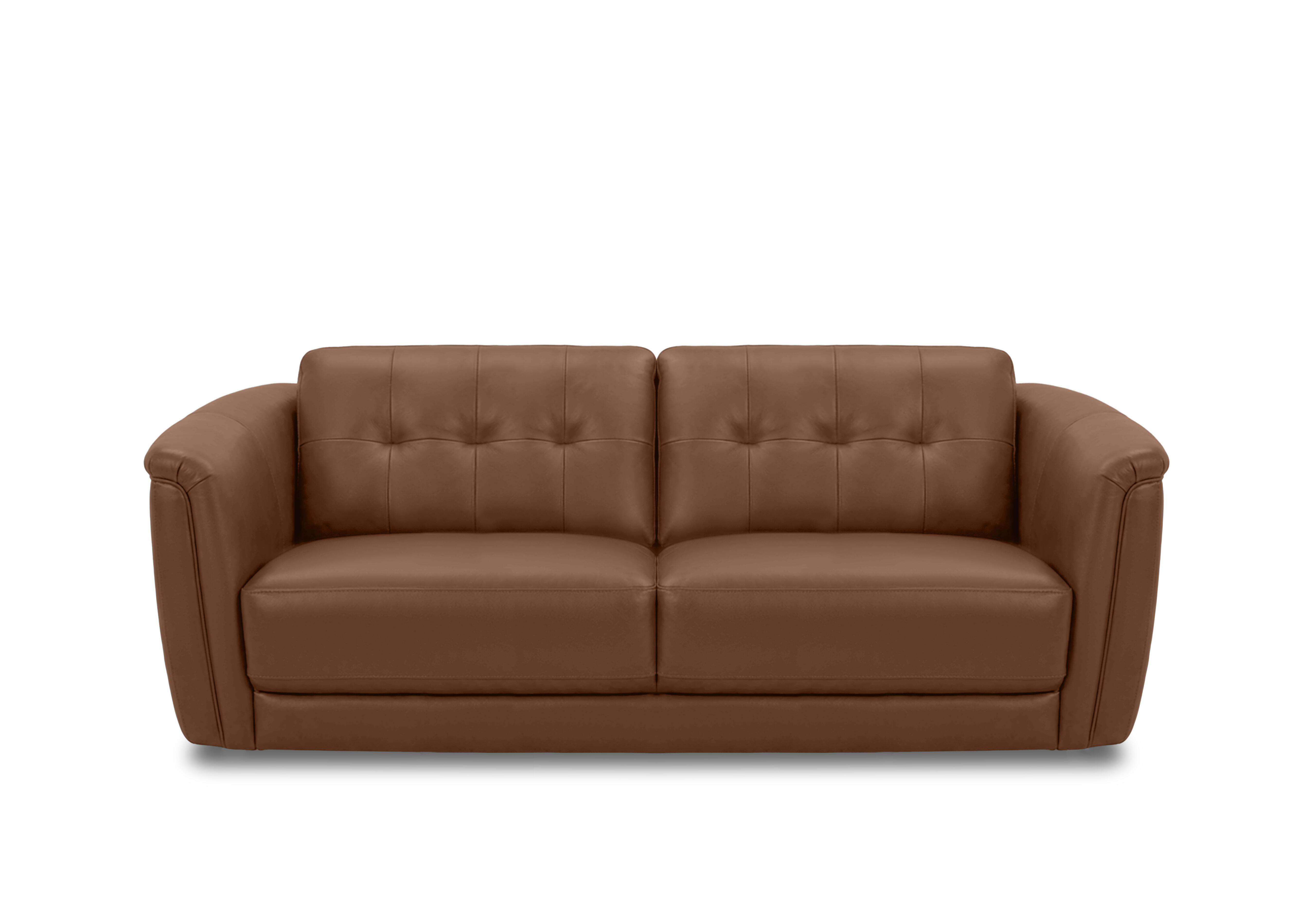 Monarch 3 Seater Leather Sofa in Montana Butterscotch Cat-60/07 on Furniture Village