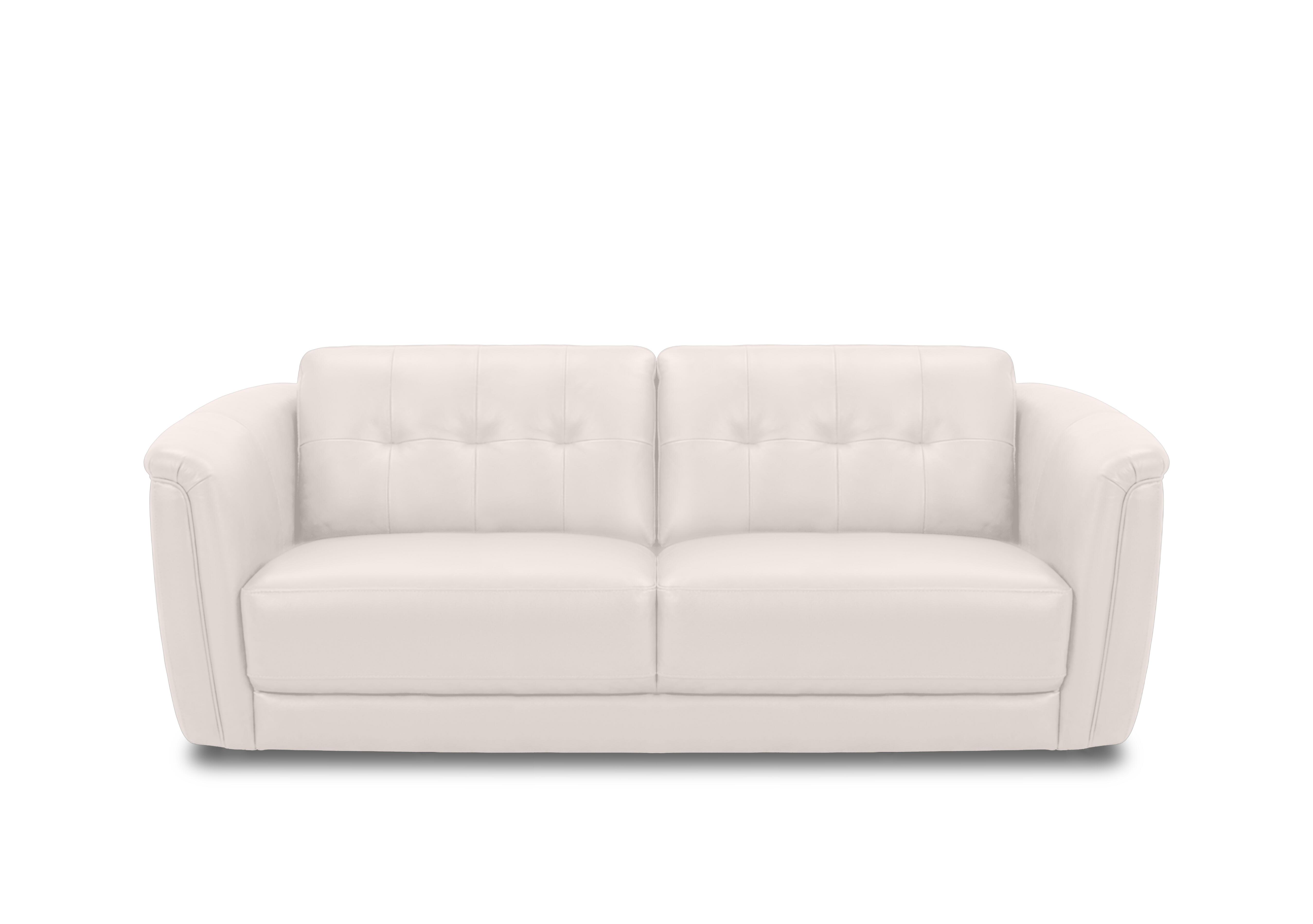 Monarch 3 Leather Seater Sofa in Oslo Cotton Cat-40/13 on Furniture Village