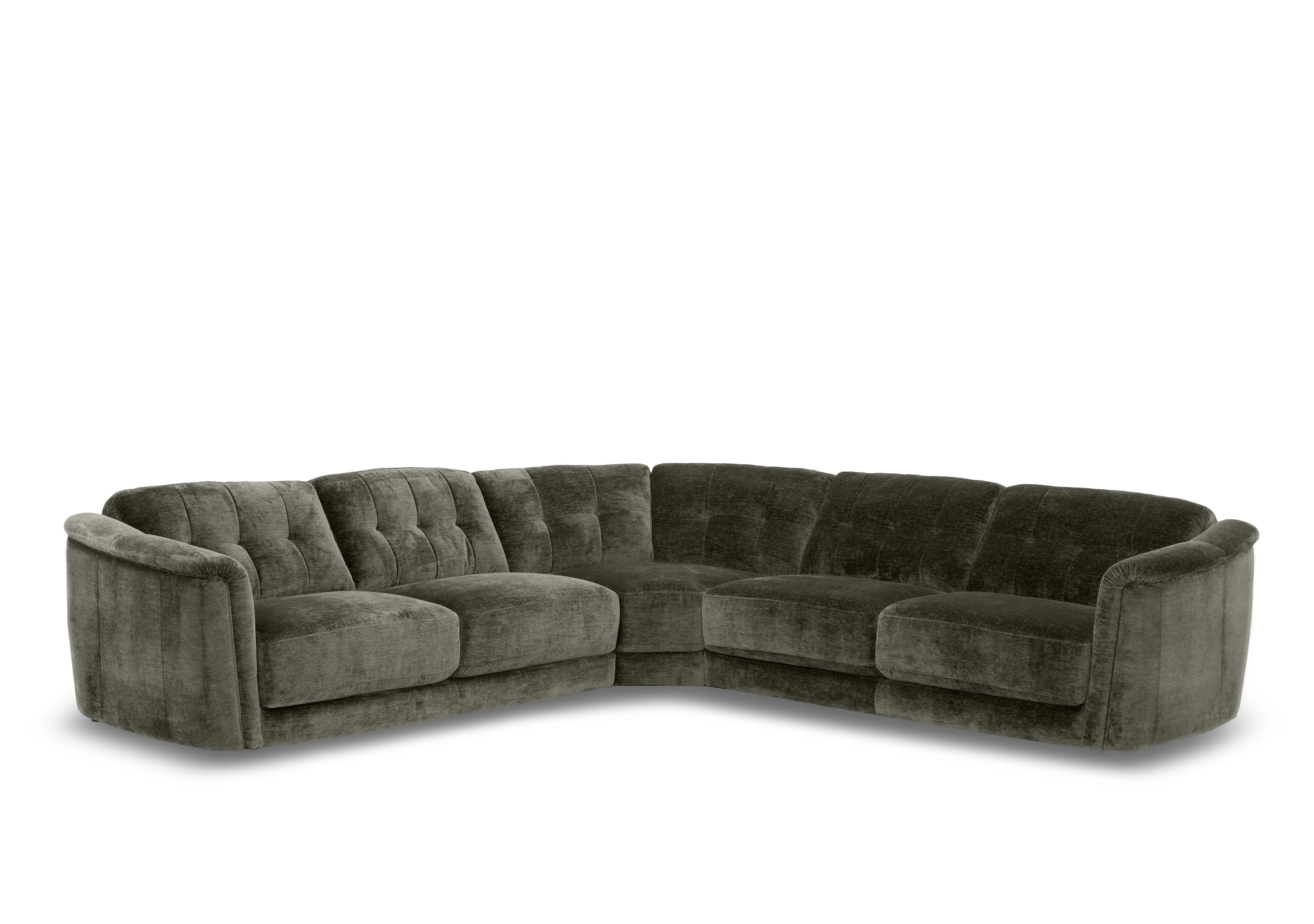 Monarch Large Fabric Corner Sofa in Aston Jungle 47519 on Furniture Village