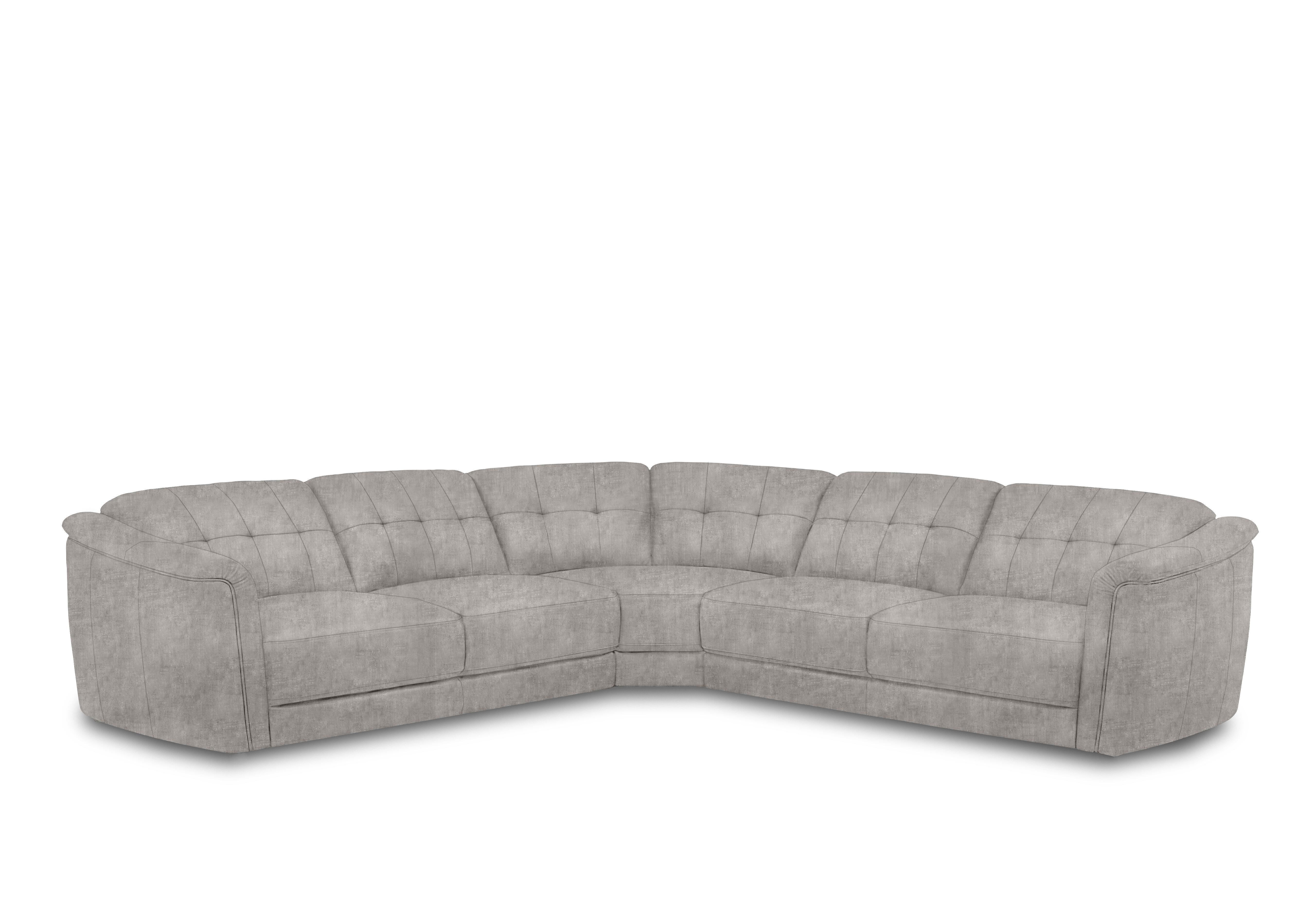 Monarch Large Fabric Corner Sofa in Hudson Mist 25451 on Furniture Village
