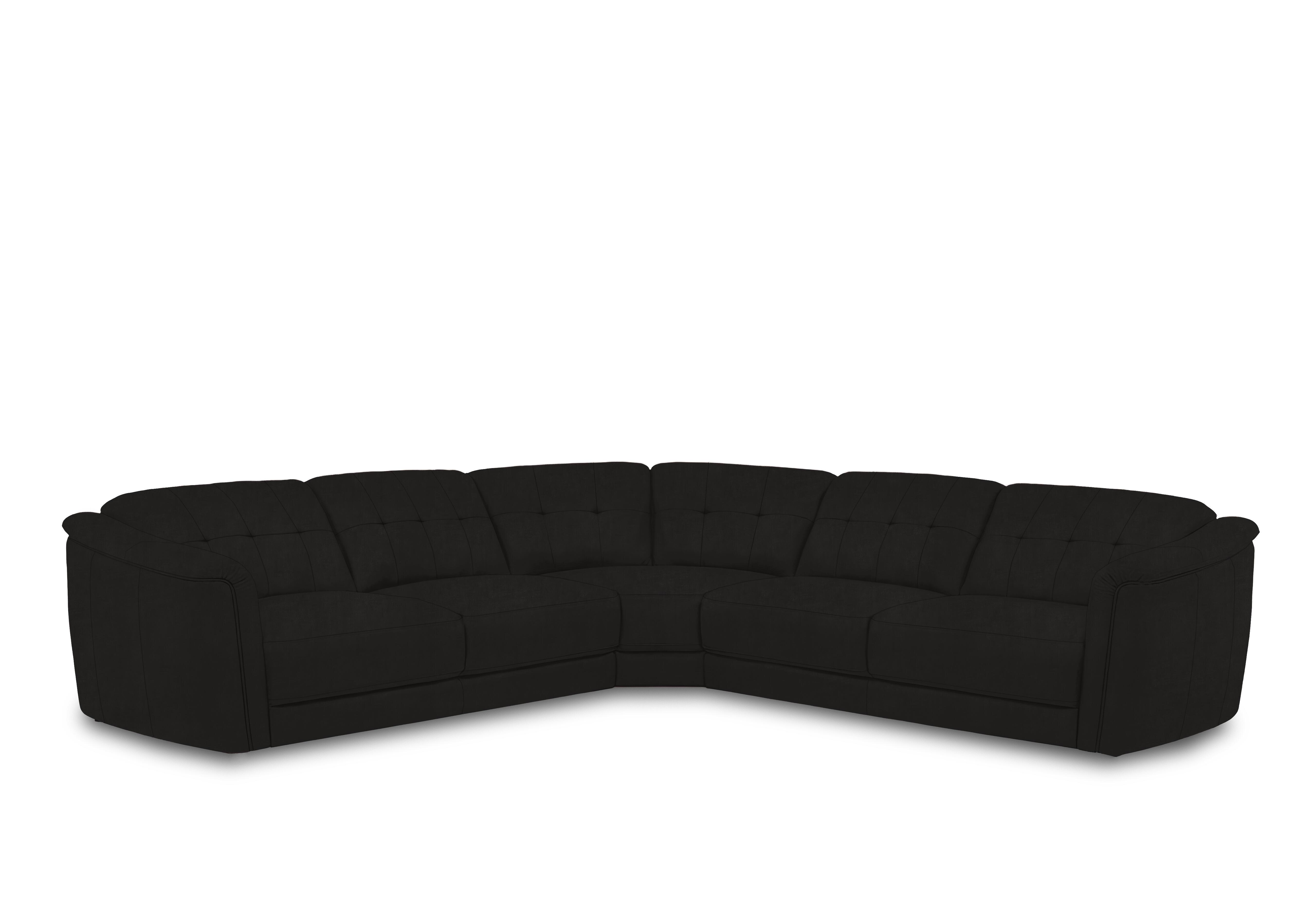 Monarch Large Fabric Corner Sofa in Manhattan Indigo 58009 on Furniture Village