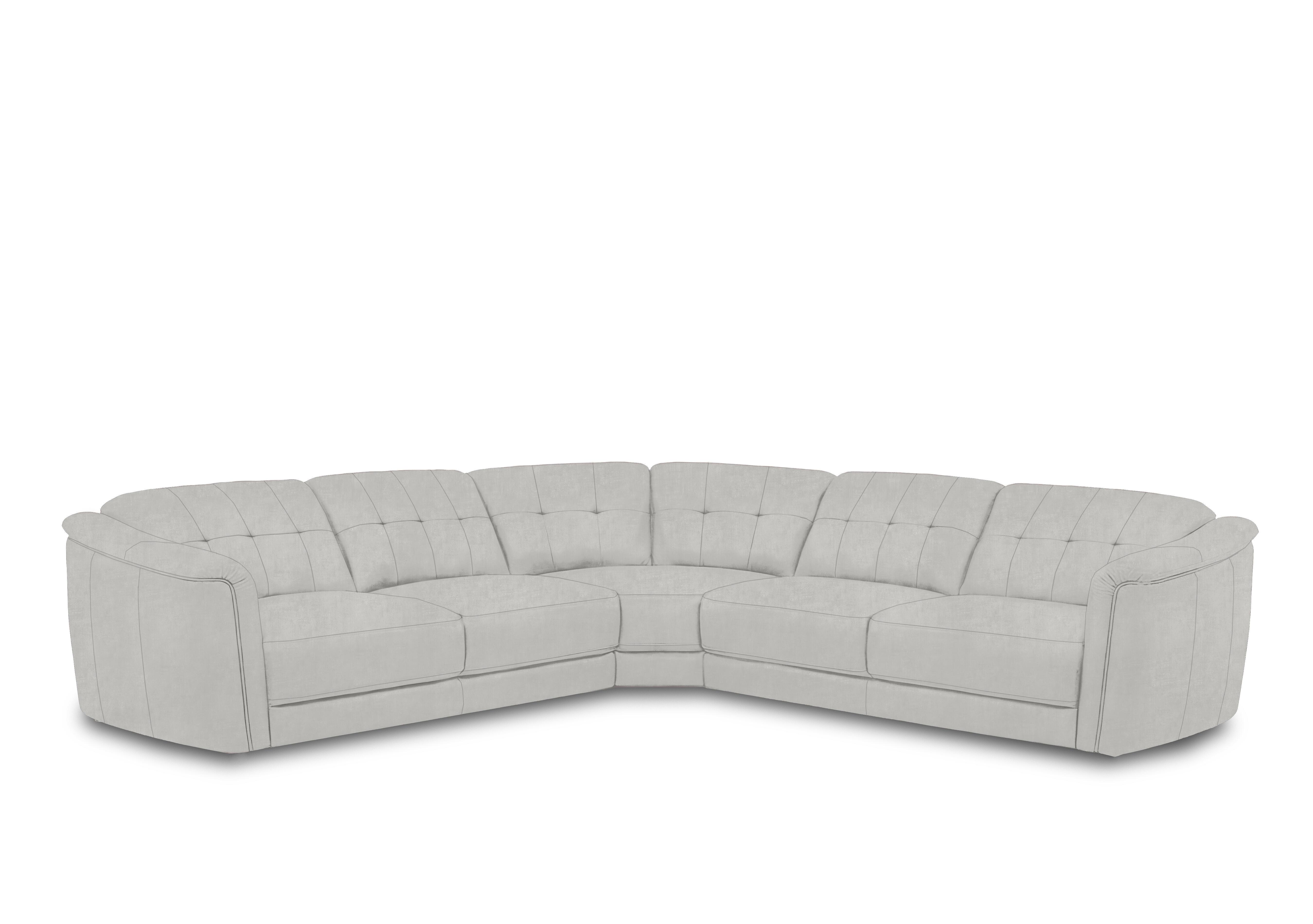 Monarch Large Fabric Corner Sofa in Manhattan Stone 58004 on Furniture Village