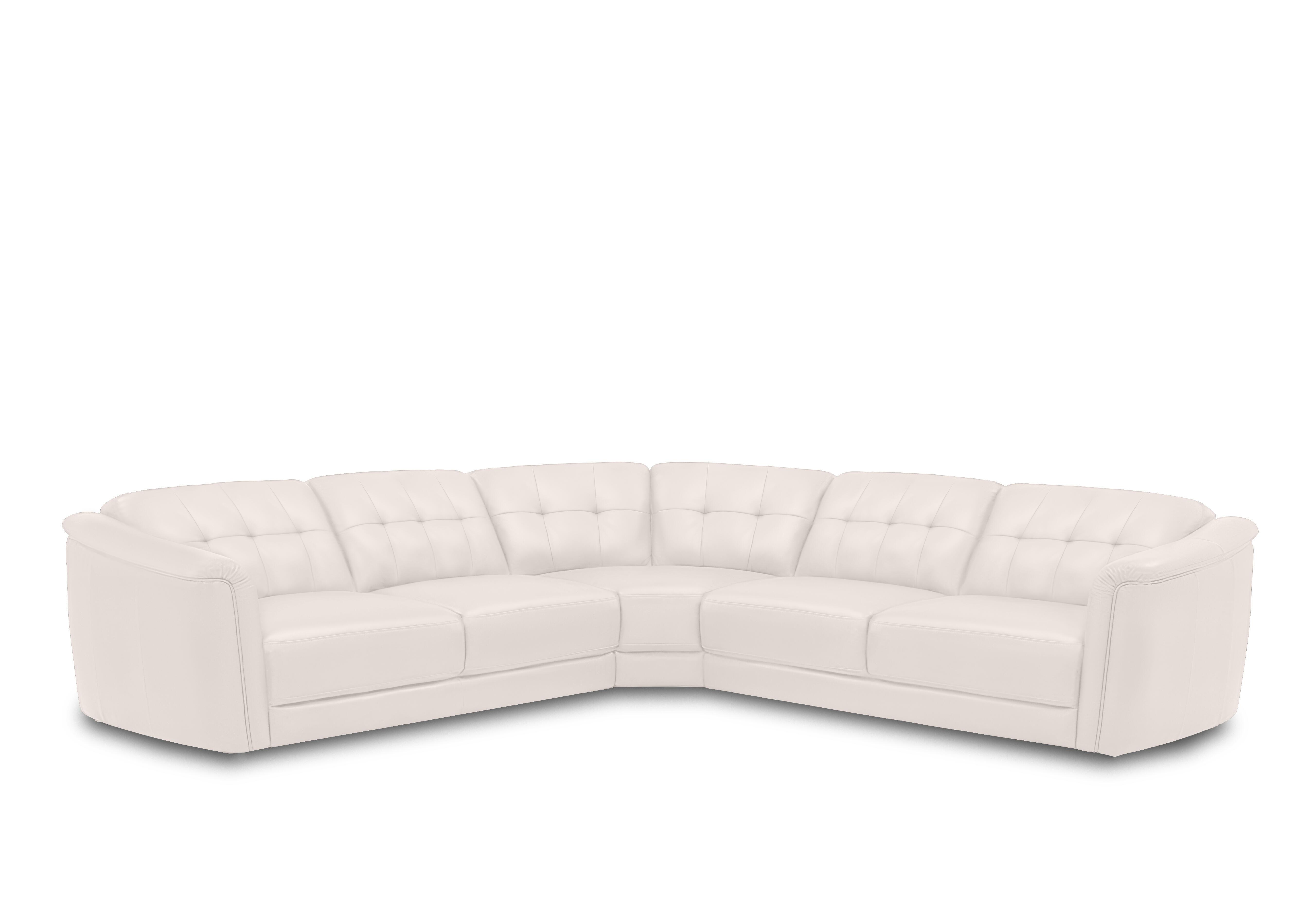 Monarch Leather Large Corner Sofa in Oslo Cotton Cat-40/13 on Furniture Village