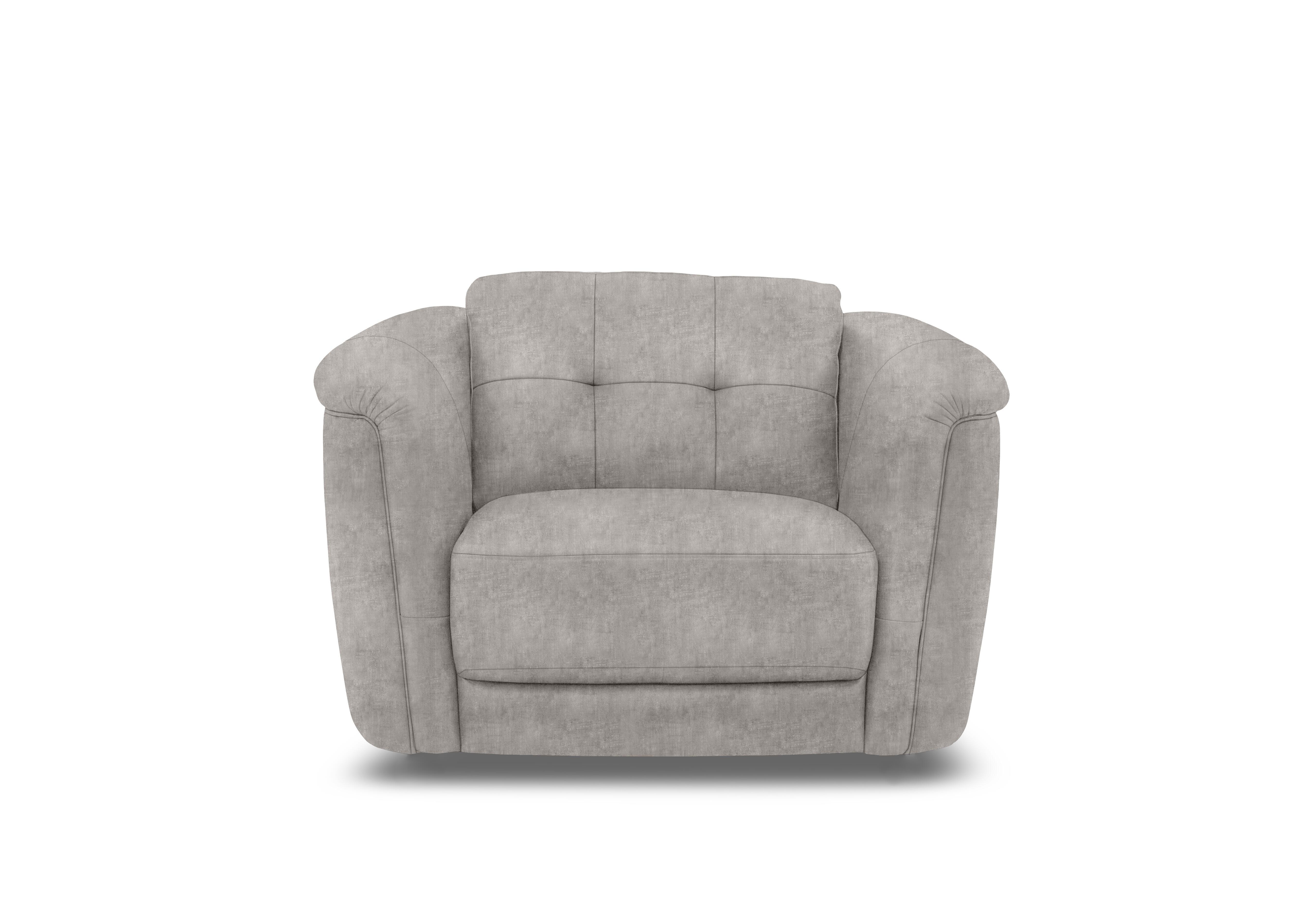 Monarch Fabric Cuddler Chair in Hudson Mist 25451 on Furniture Village