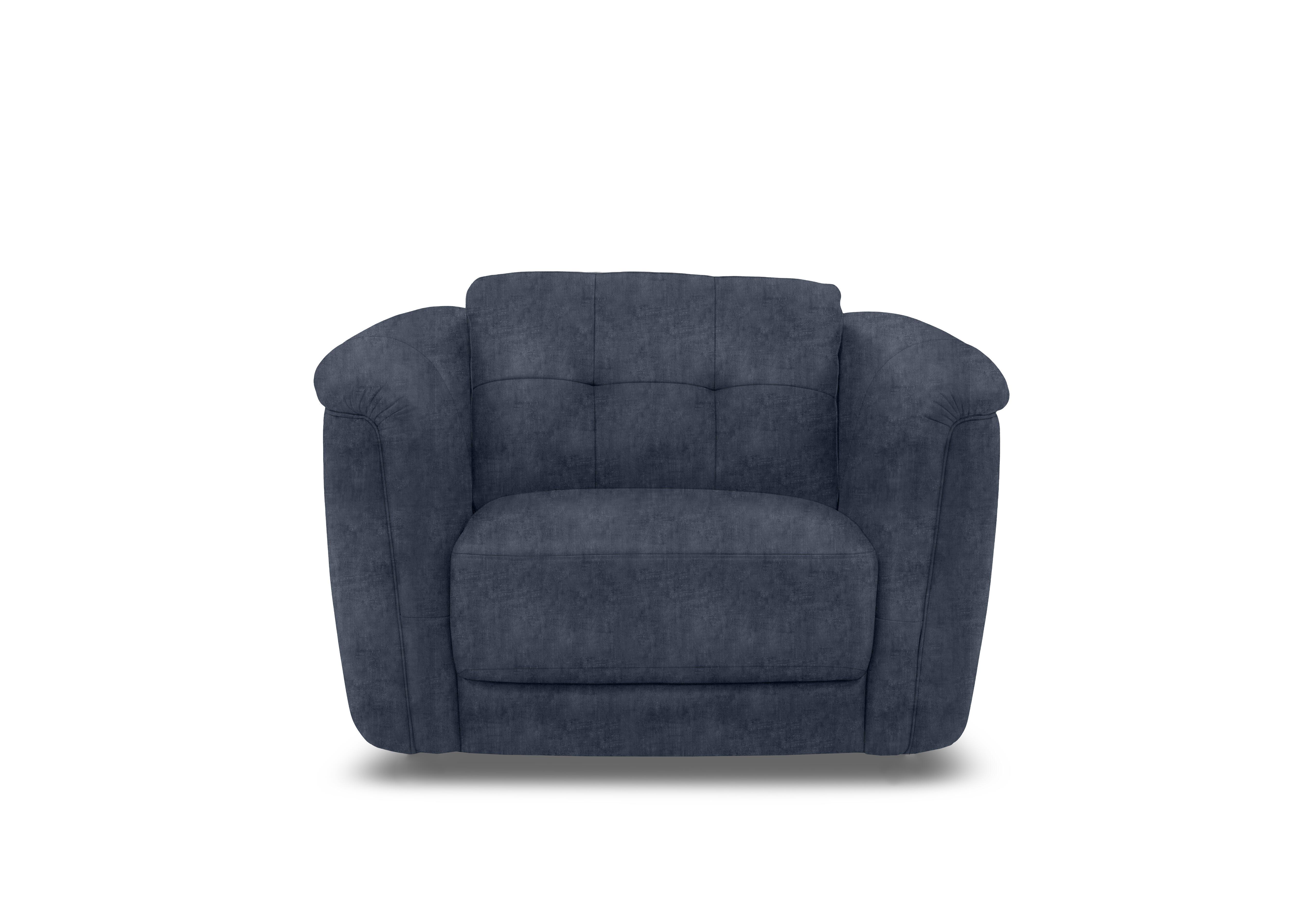 Monarch Fabric Cuddler Chair in Hudson Ocean 25315 on Furniture Village
