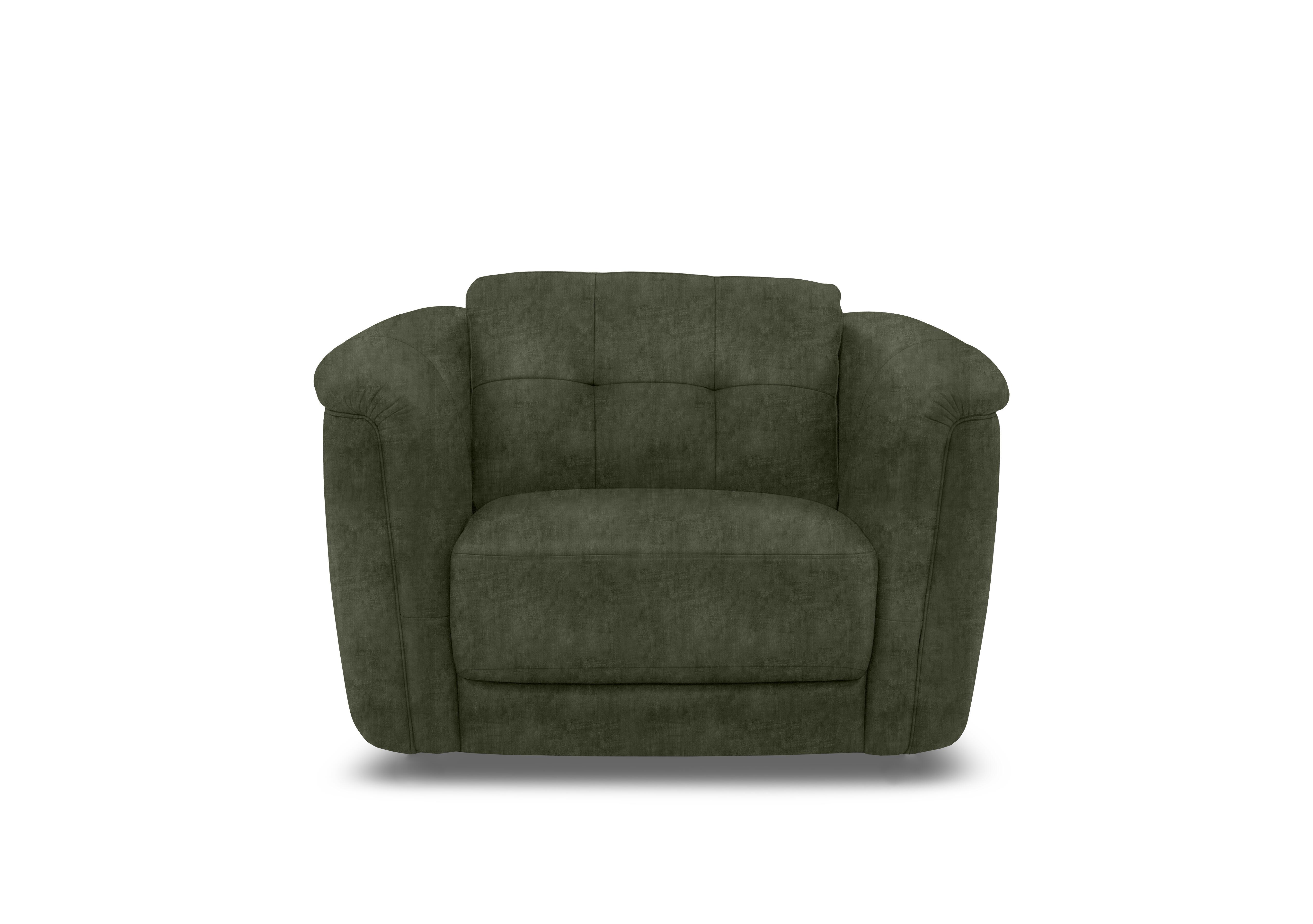 Monarch Fabric Cuddler Chair in Hudson Pine 25355 on Furniture Village
