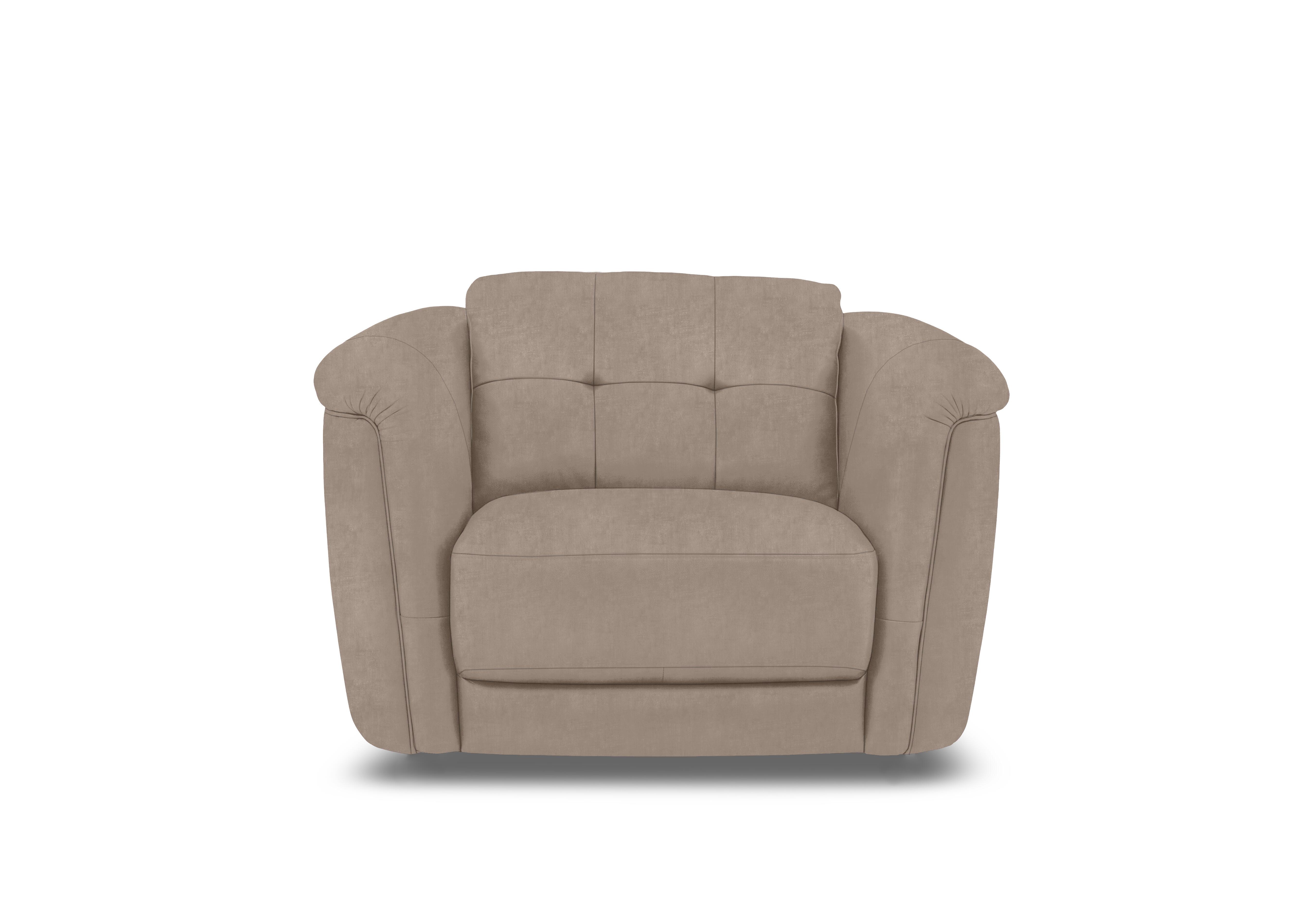 Monarch Fabric Cuddler Chair in Manhattan Nutmeg 58005 on Furniture Village