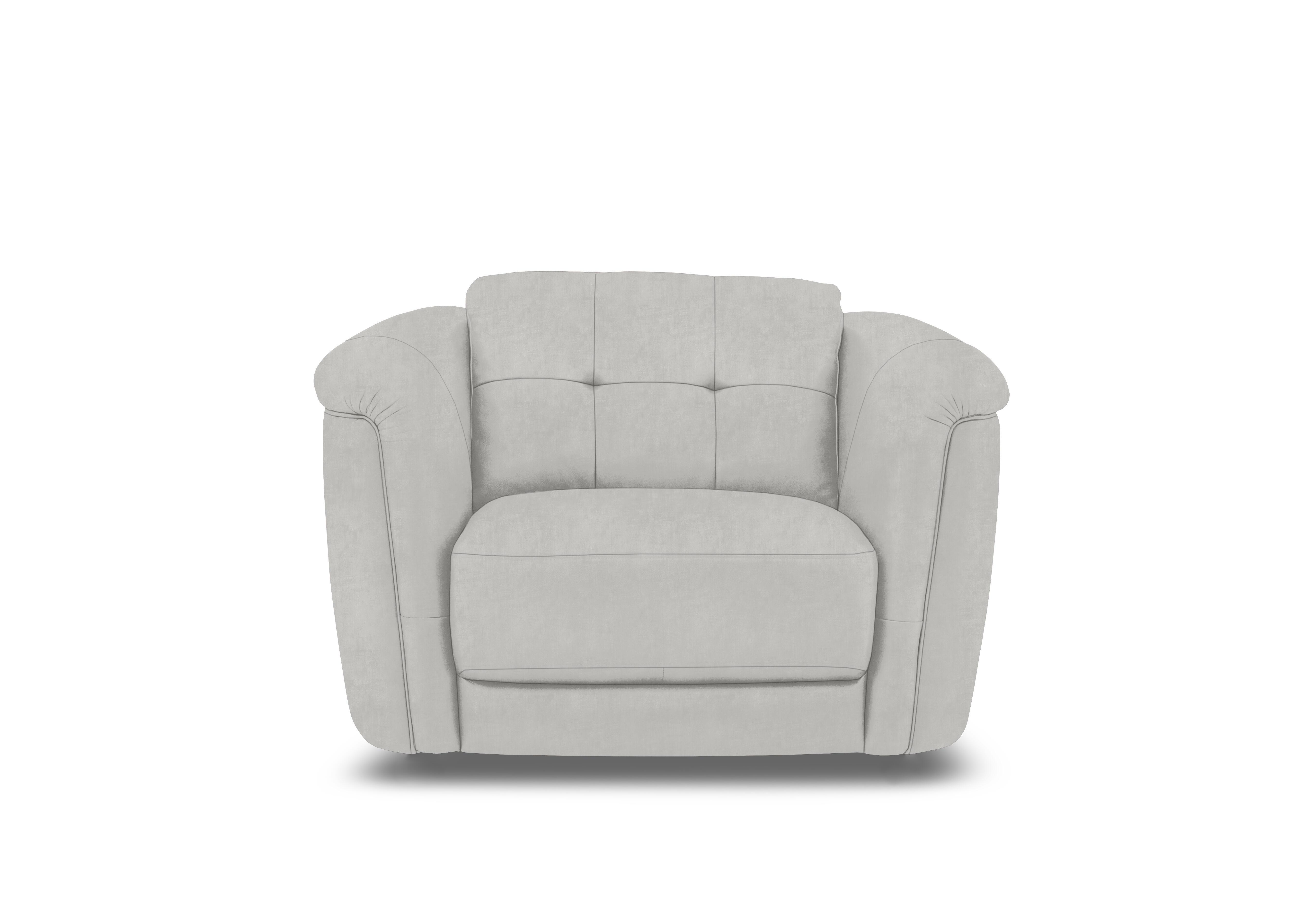 Monarch Fabric Cuddler Chair in Manhattan Stone 58004 on Furniture Village
