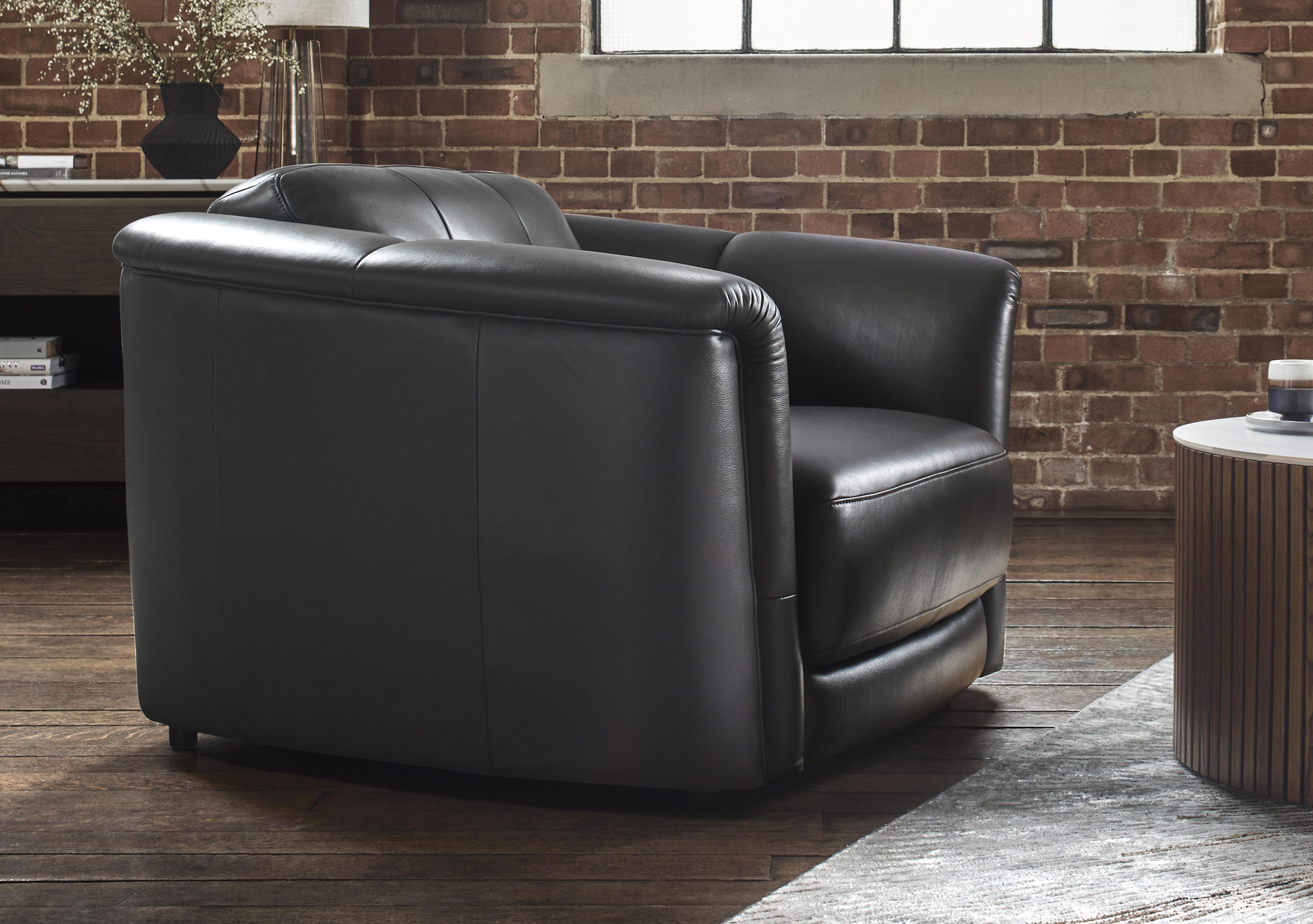 Monarch Leather Cuddler Chair in  on Furniture Village
