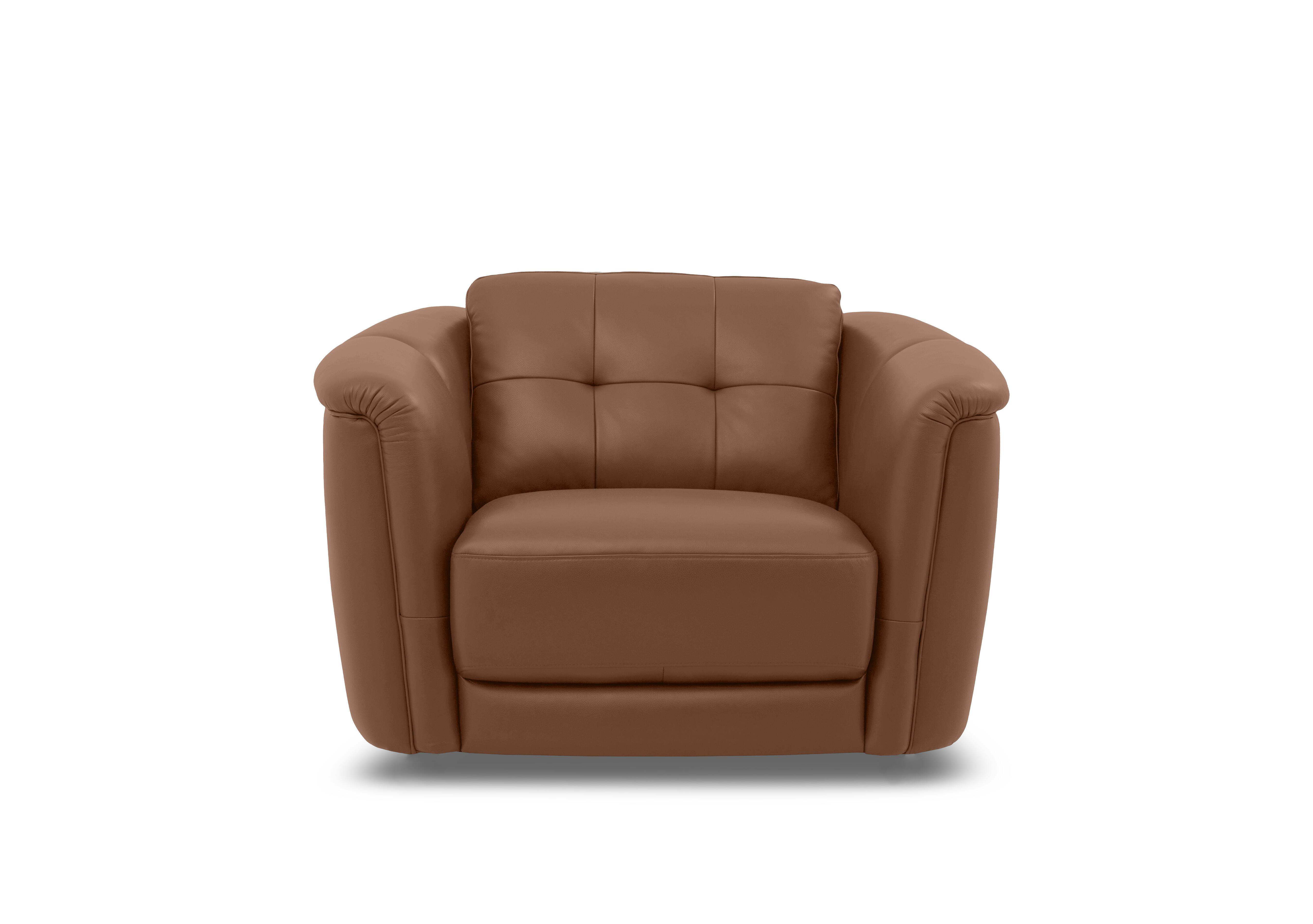 Monarch Leather Cuddler Chair in Montana Butterscotch Cat-60/07 on Furniture Village