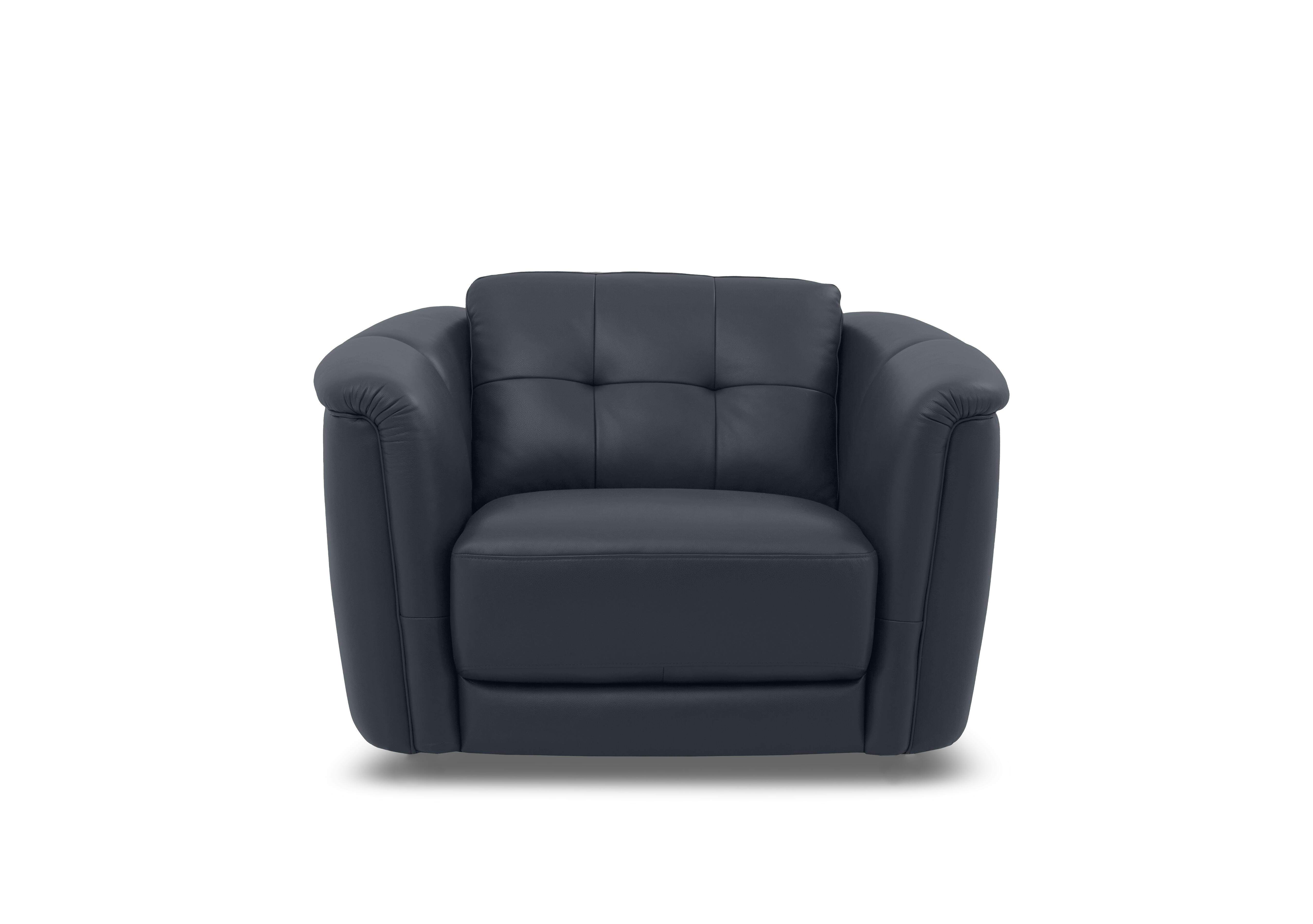 Monarch Leather Cuddler Chair in Montana Navy Cat-60/24 on Furniture Village