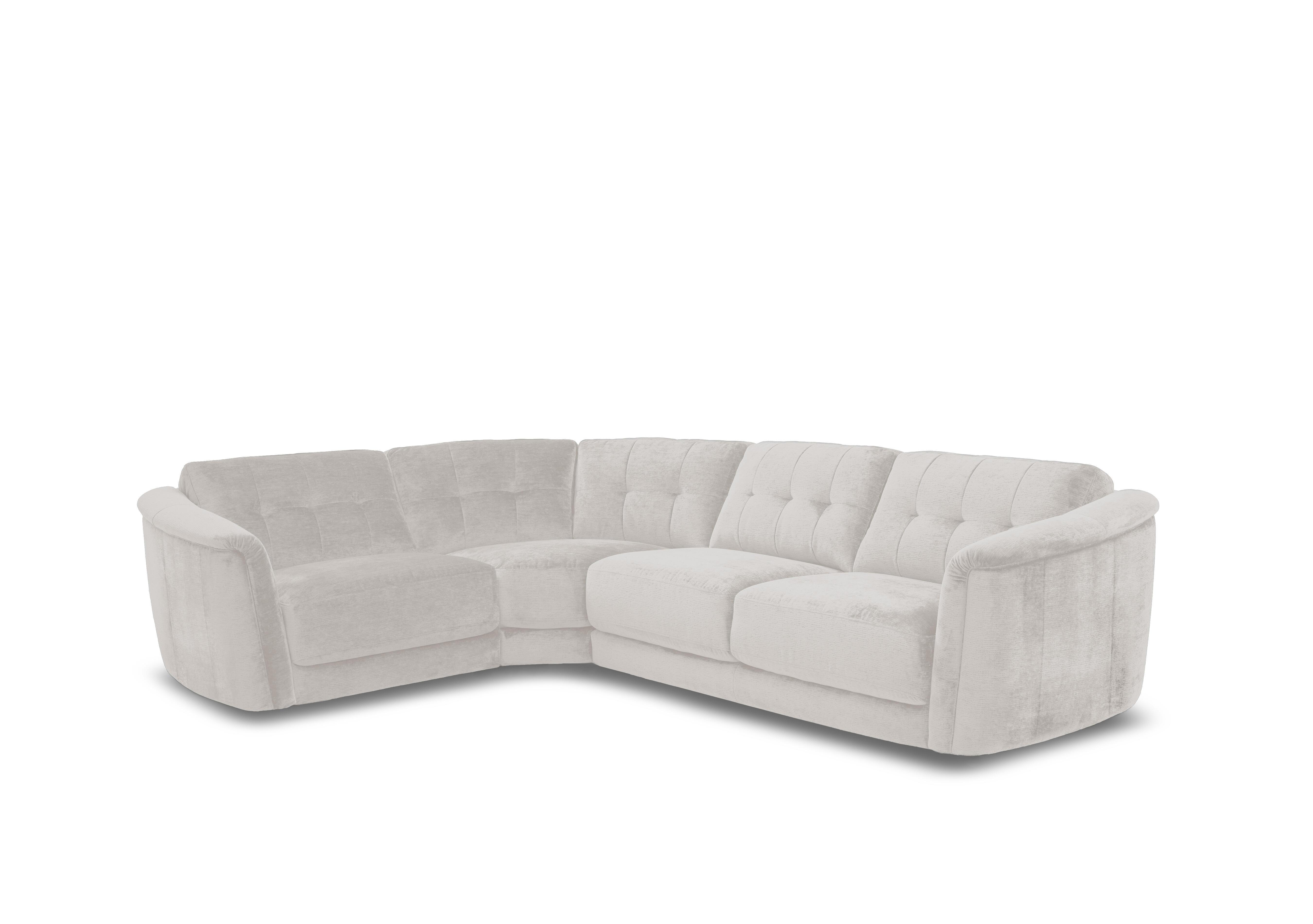 Monarch Small Fabric Corner Sofa in Aston Lead Grey 47516 on Furniture Village