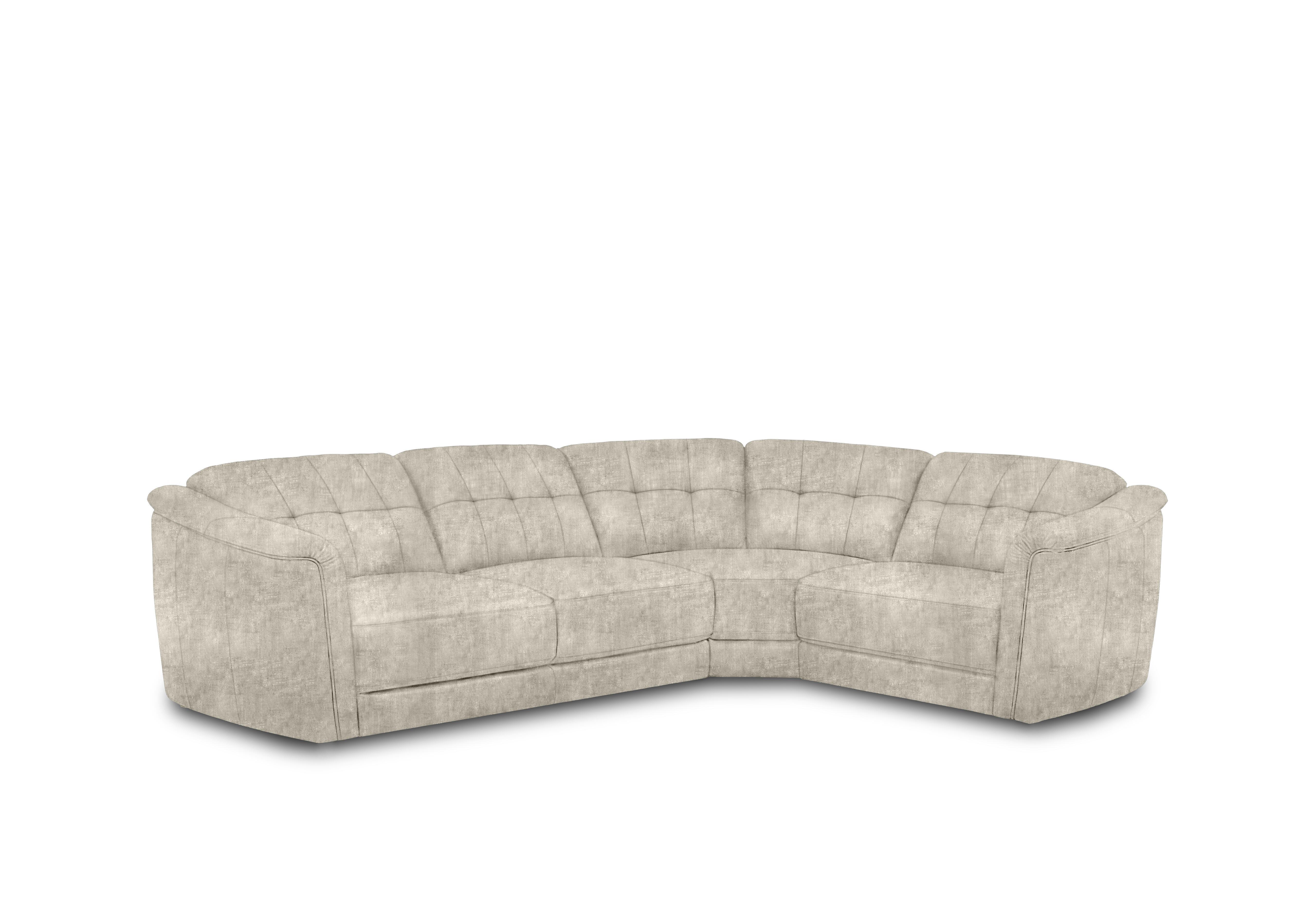 Monarch Small Fabric Corner Sofa in Hudson Mink 25120 on Furniture Village