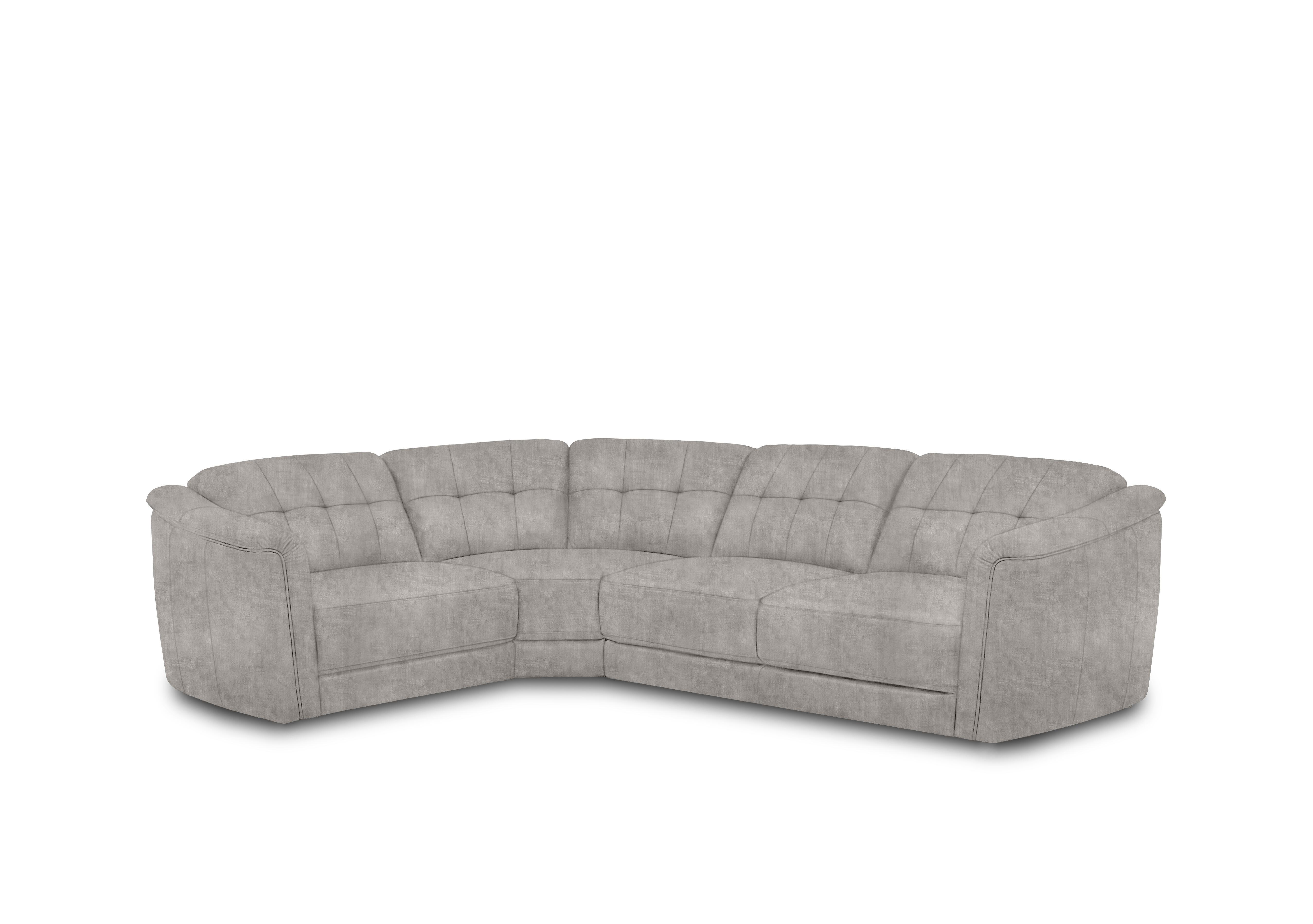 Monarch Small Fabric Corner Sofa in Hudson Mist 25451 on Furniture Village