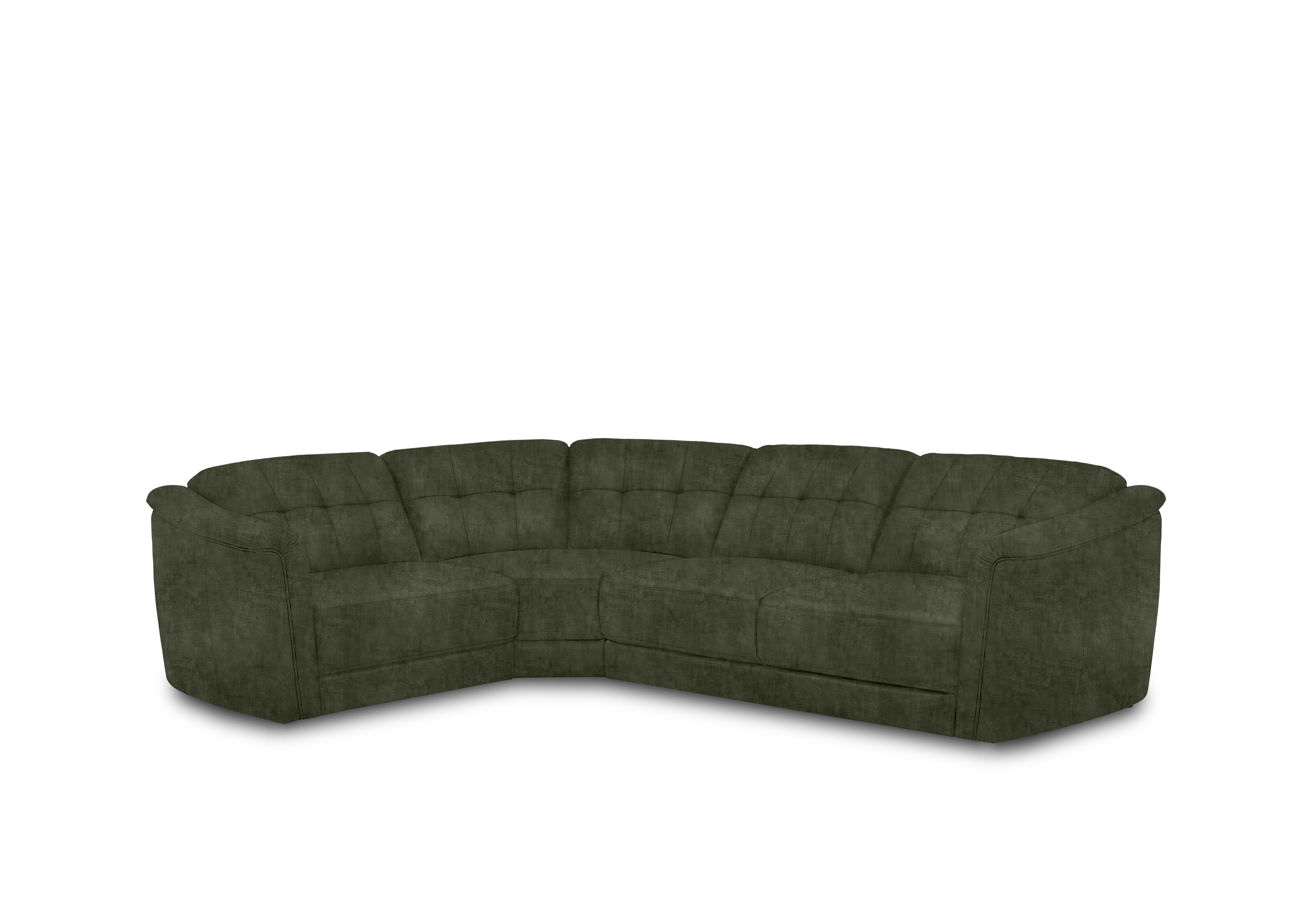 Monarch Small Fabric Corner Sofa in Hudson Pine 25355 on Furniture Village