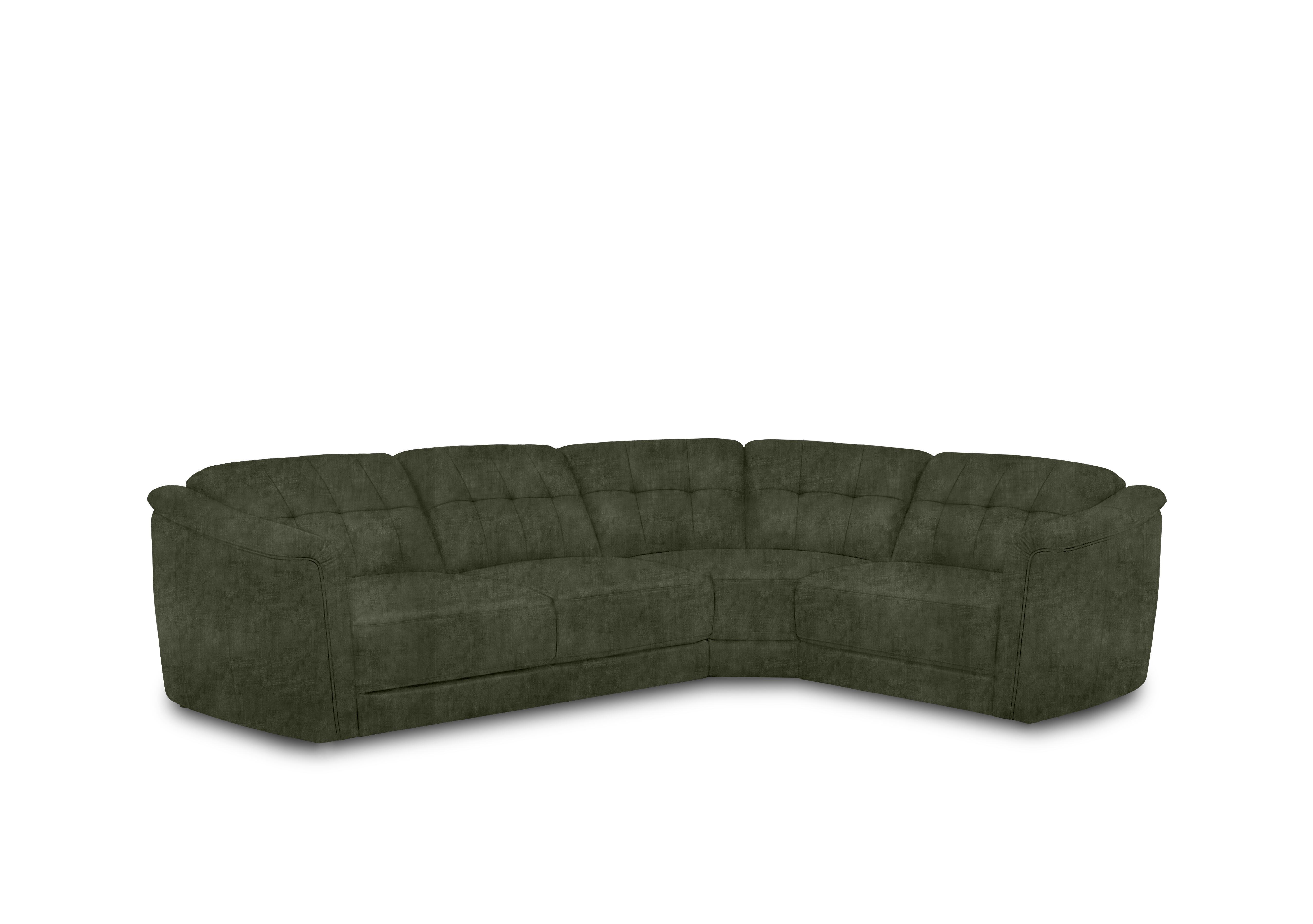 Monarch Small Fabric Corner Sofa in Hudson Pine 25355 on Furniture Village