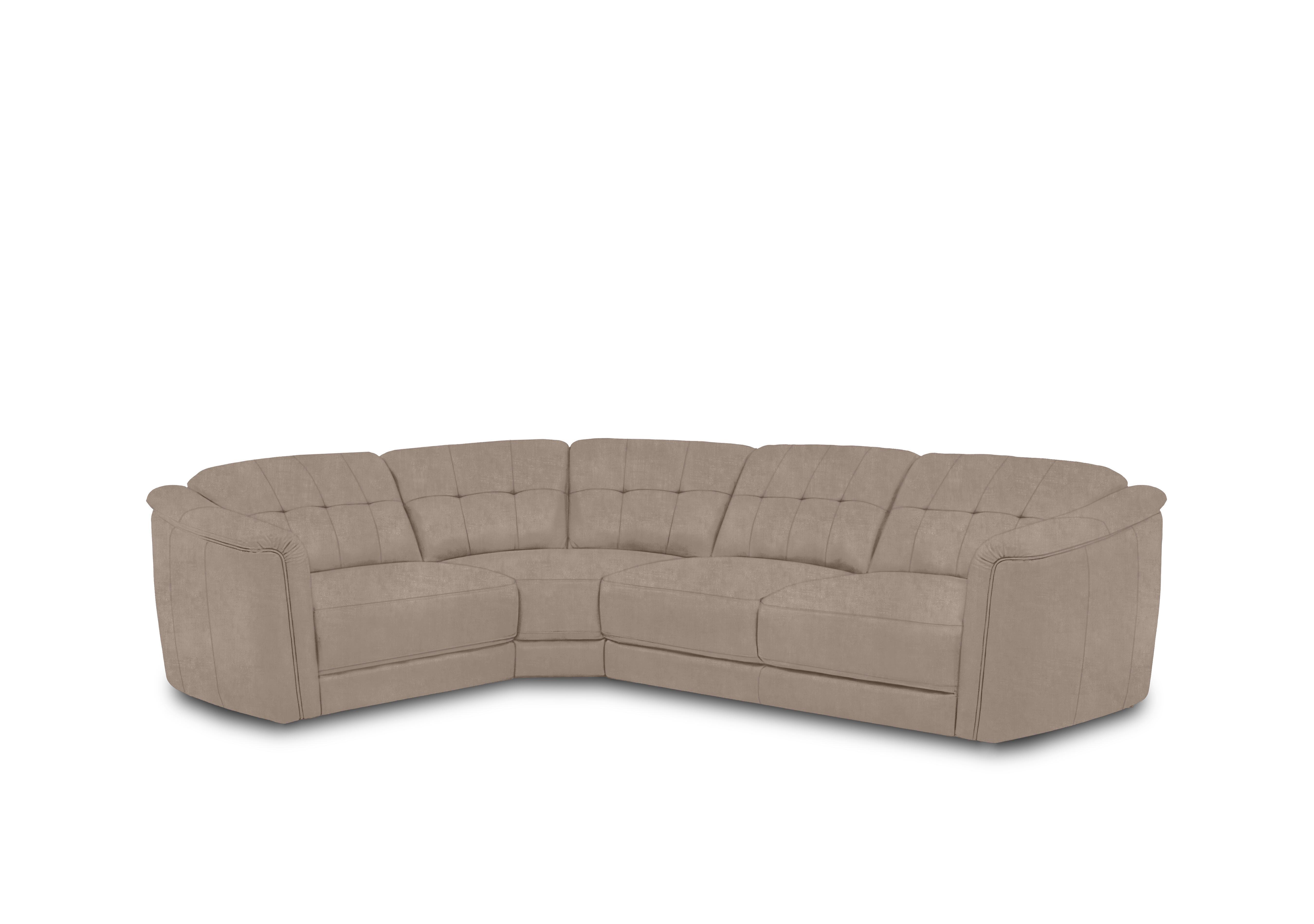 Monarch Small Fabric Corner Sofa in Manhattan Nutmeg 58005 on Furniture Village