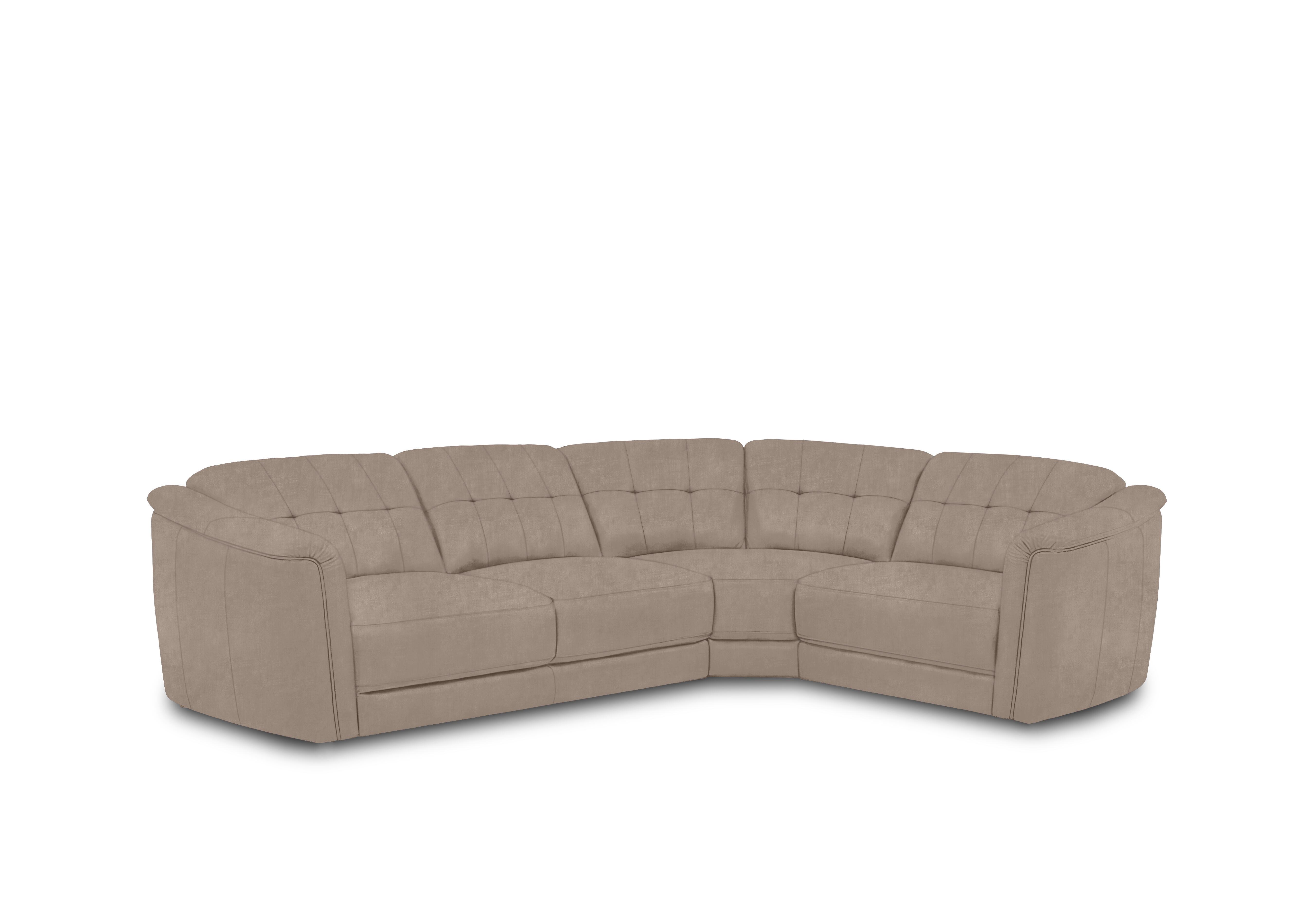 Monarch Small Fabric Corner Sofa in Manhattan Nutmeg 58005 on Furniture Village