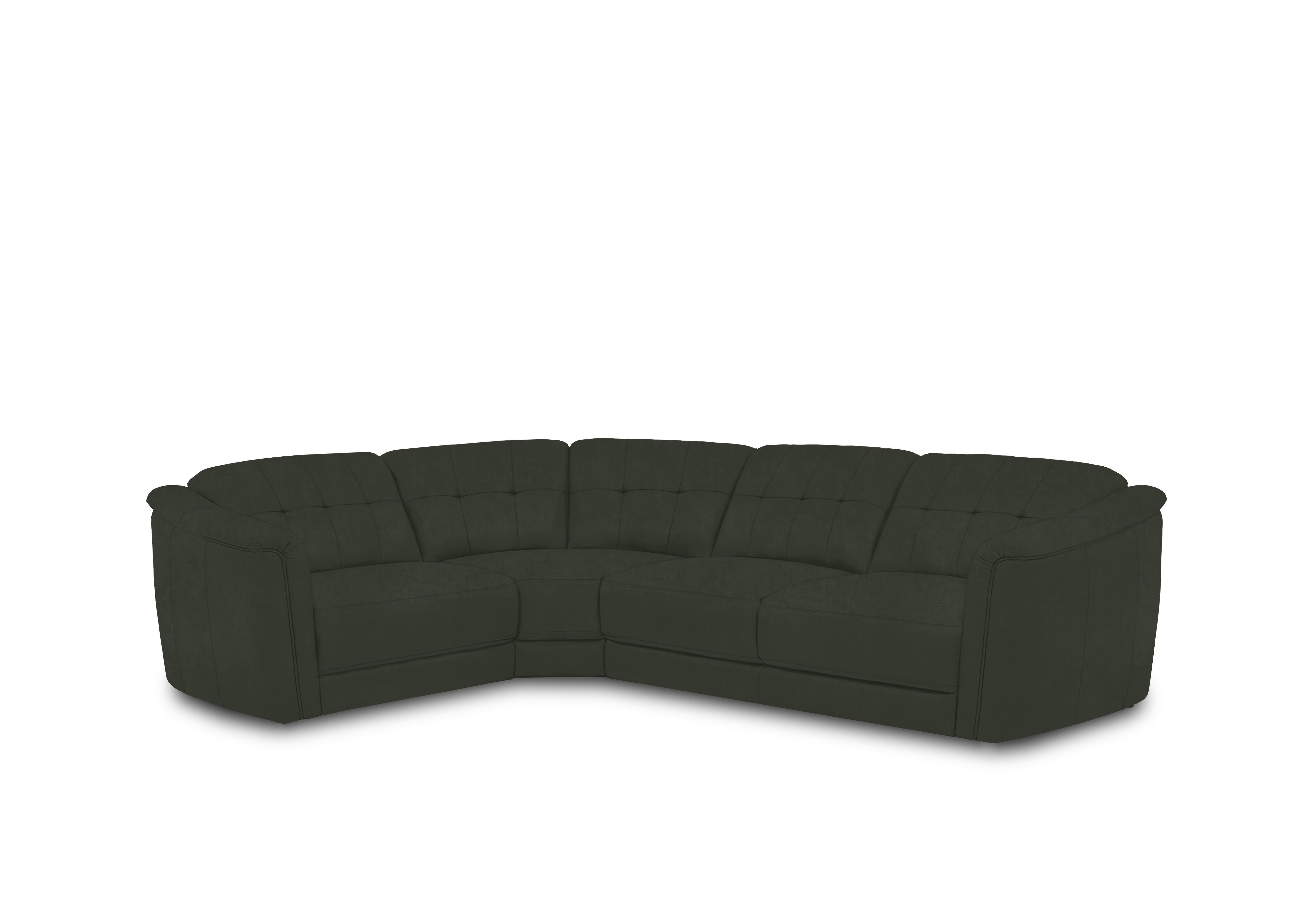 Monarch Small Fabric Corner Sofa in Manhattan Pine 58001 on Furniture Village