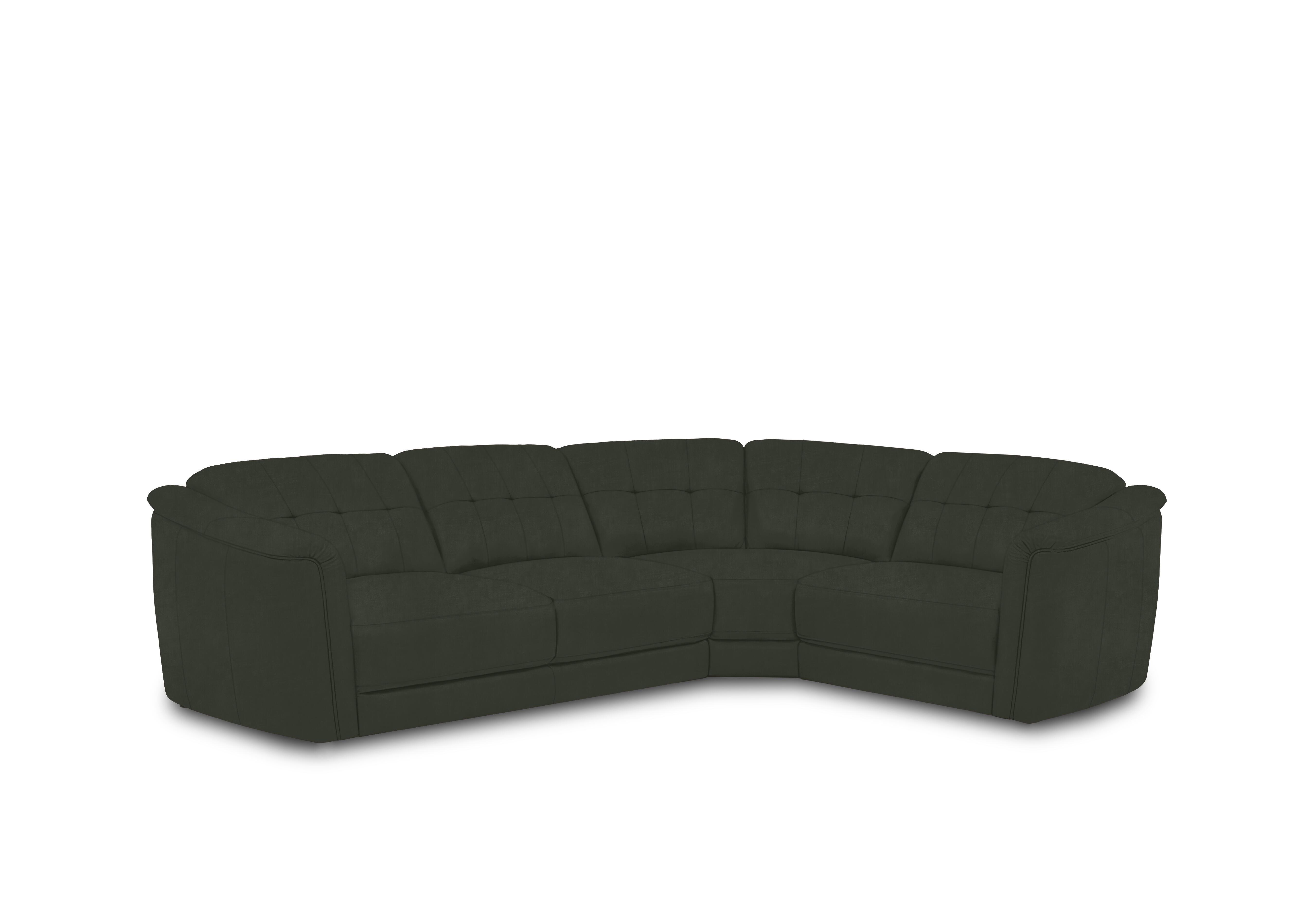 Monarch Small Fabric Corner Sofa in Manhattan Pine 58001 on Furniture Village