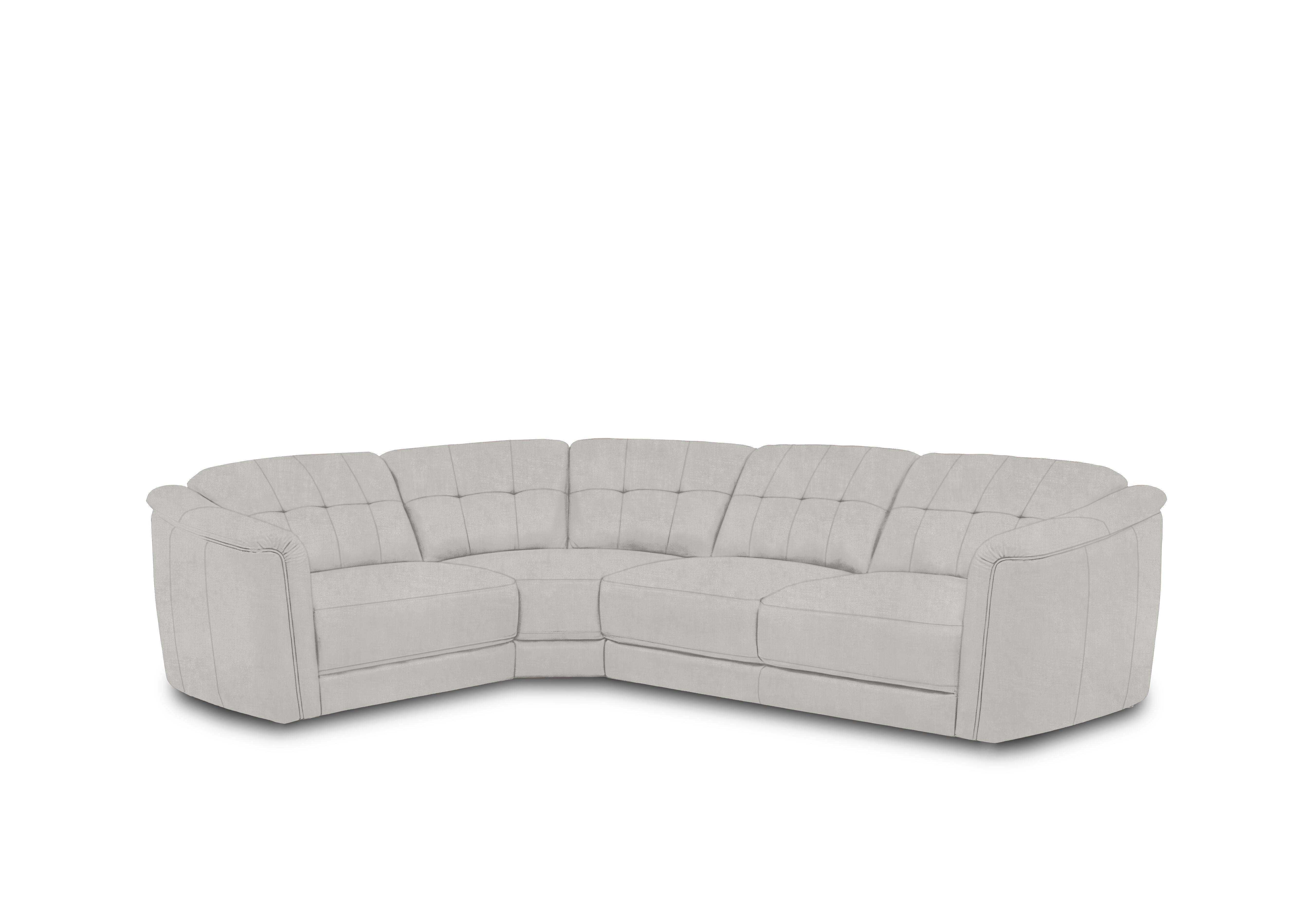 Monarch Small Fabric Corner Sofa in Manhattan Stone 58004 on Furniture Village