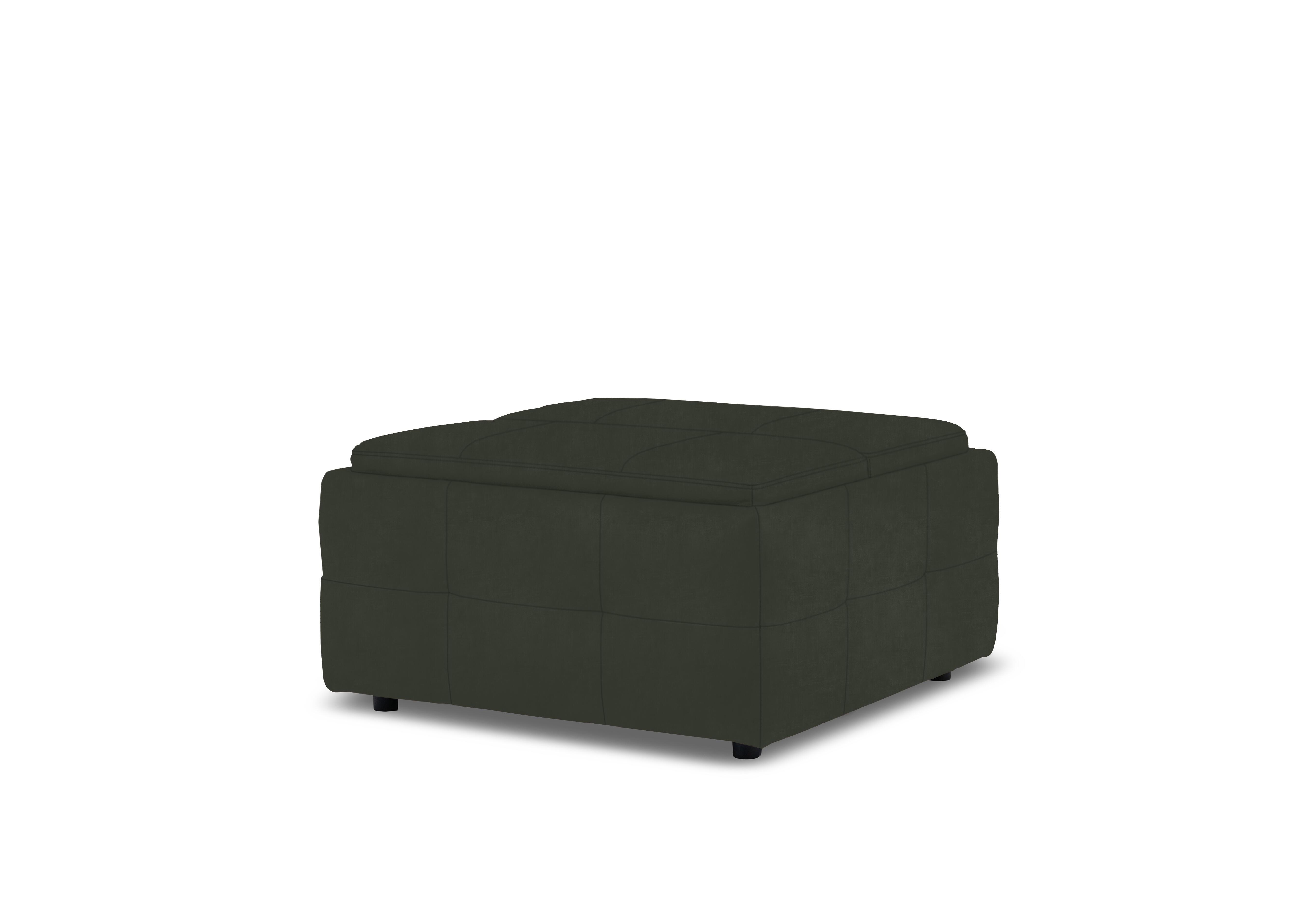 Monarch Fabric Tray Storage Footstool in Manhattan Pine 58001 on Furniture Village