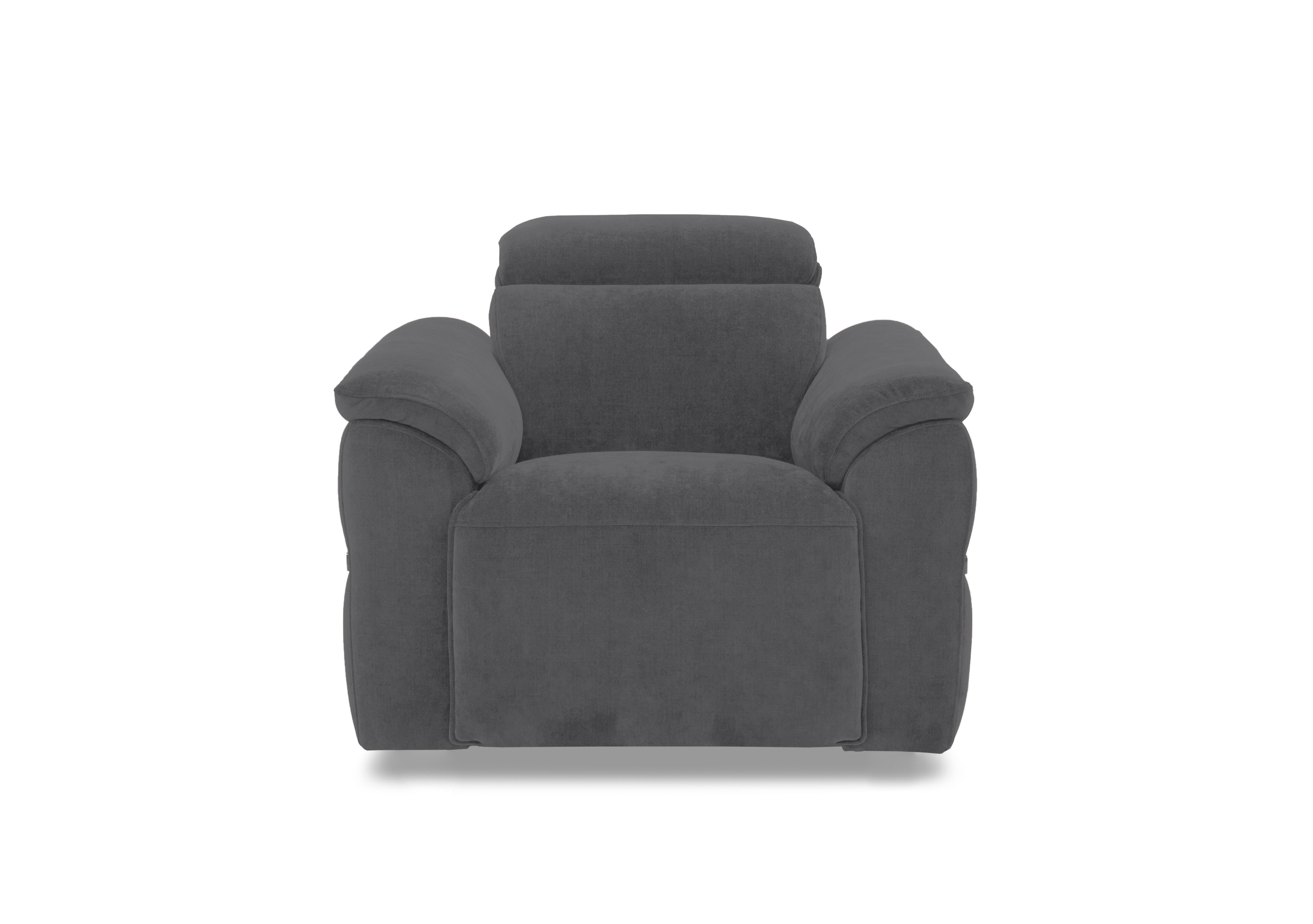 Dolomite Fabric Chair in Manhattan Charcoal 58003 on Furniture Village