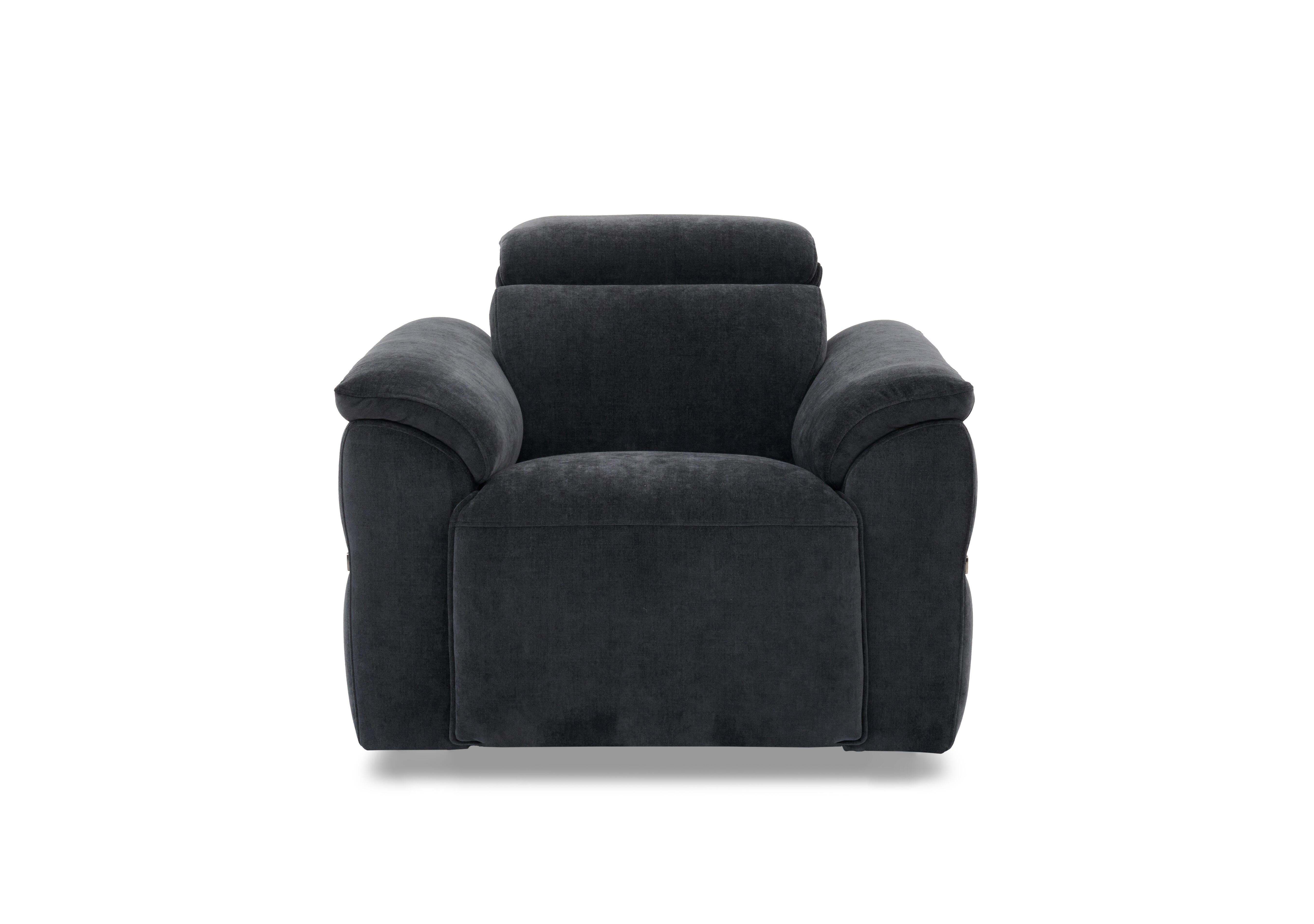 Dolomite Fabric Chair in Manhattan Indigo 58009 on Furniture Village