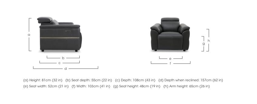 Dolomite Leather Chair in  on Furniture Village