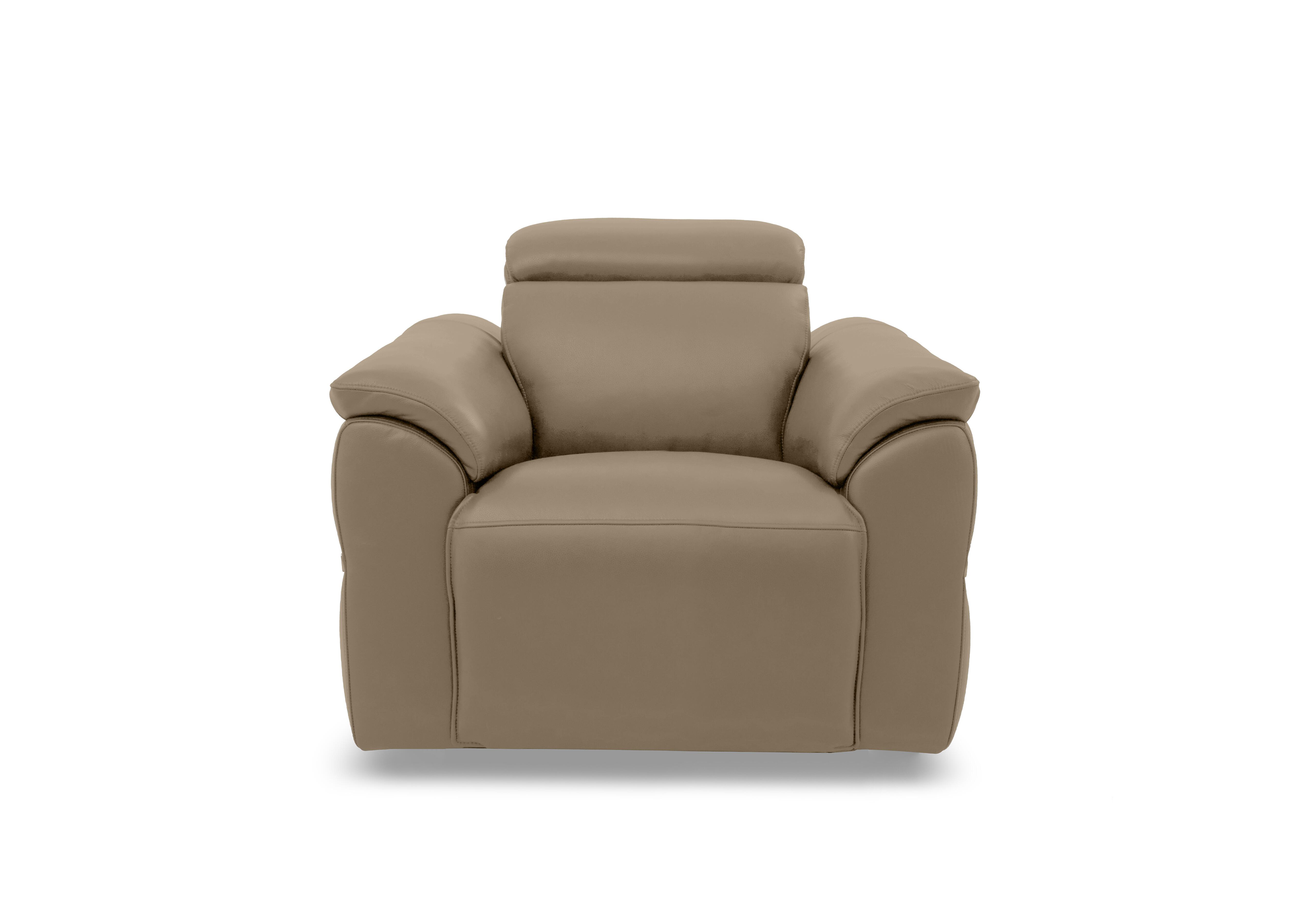 Dolomite Leather Chair in Montana Barley Cat-60/06 on Furniture Village